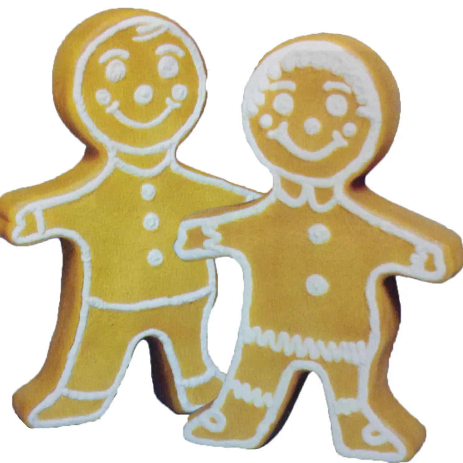 24" Double Sided Gingerbread Blow Mold Outdoor Christmas Decor 75560