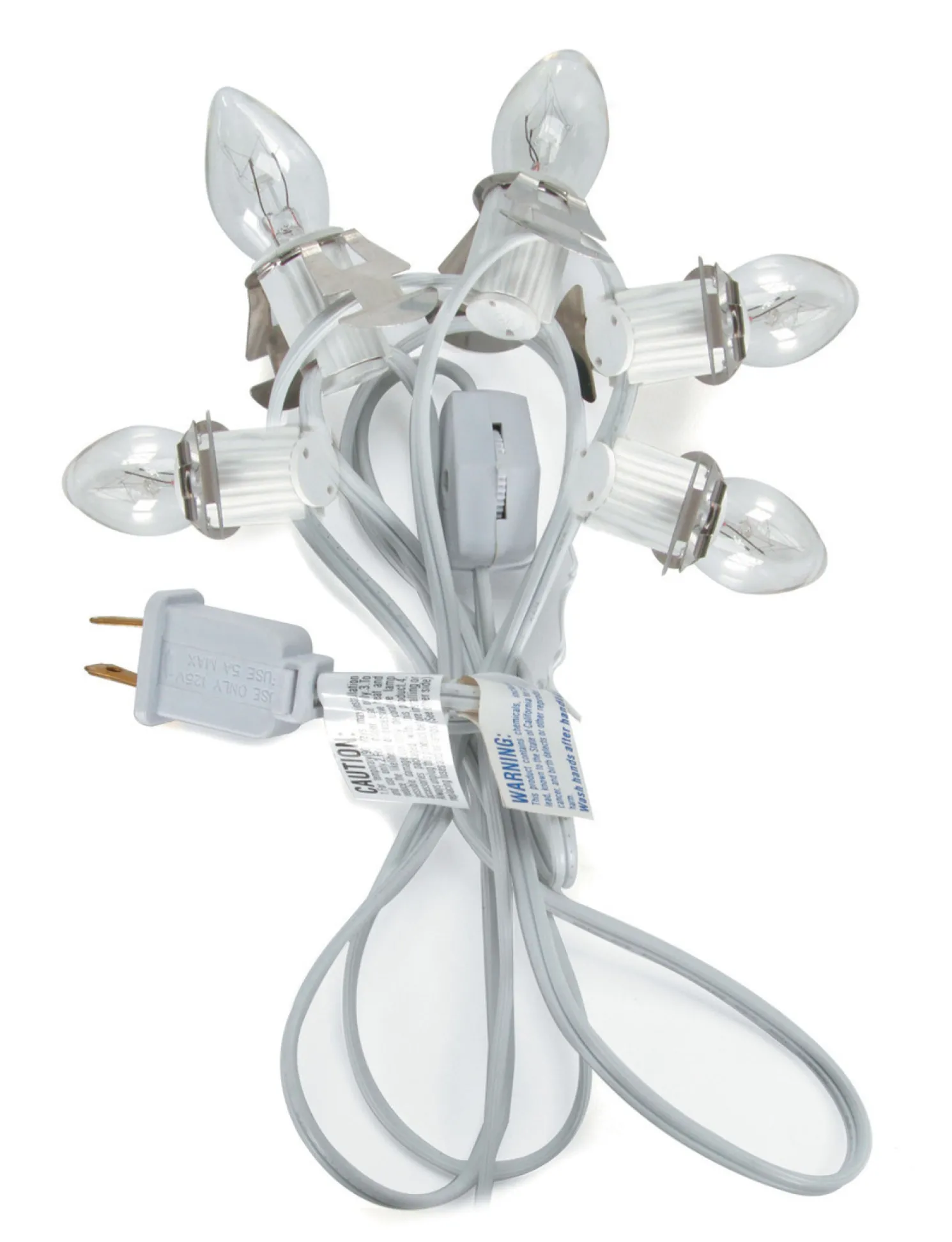 9 ft Christmas Village Replacement Light Cord with 5 Bulbs 6403