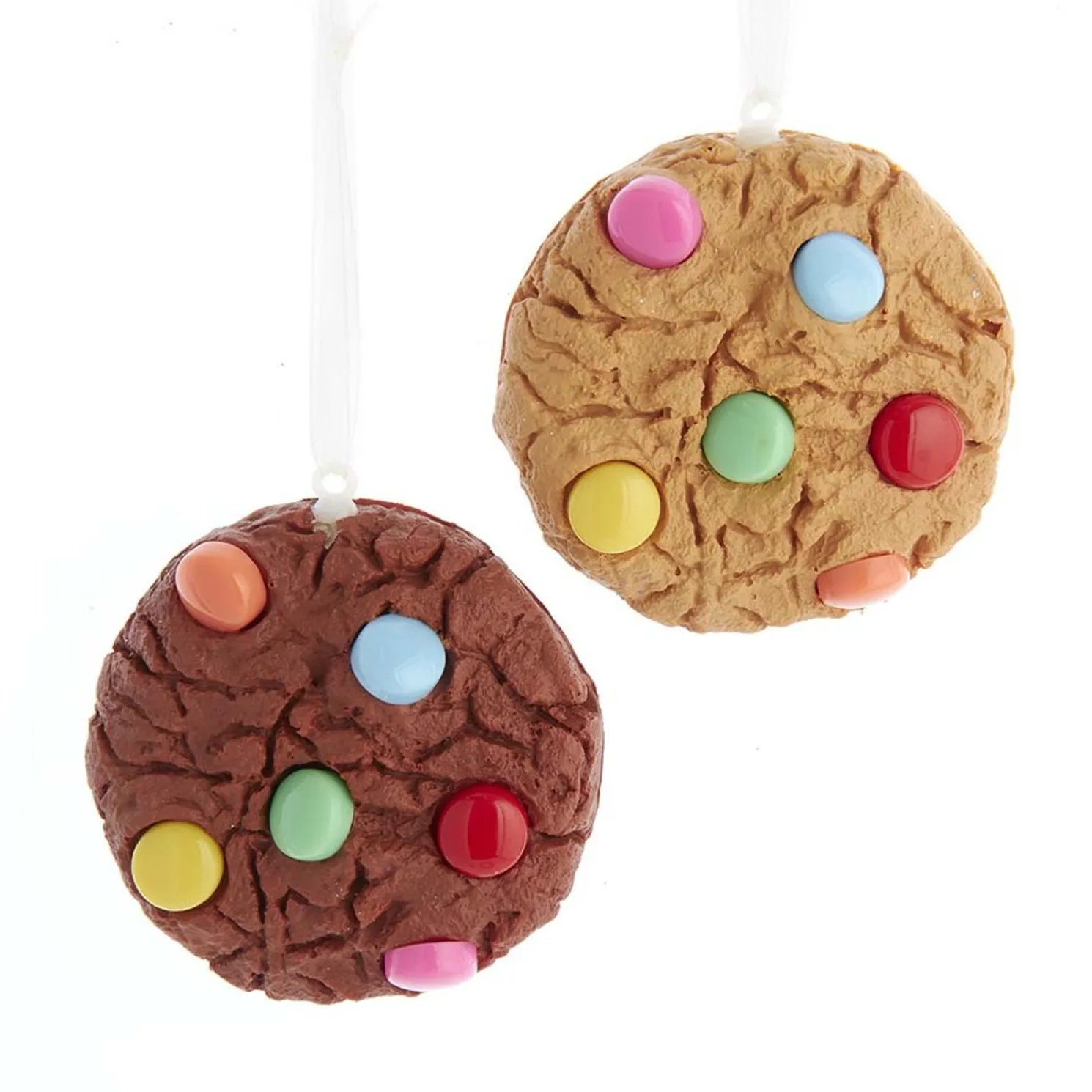 3" Rainbow Candy Coated Chocolate Chip Cookie Christmas Ornament D4013