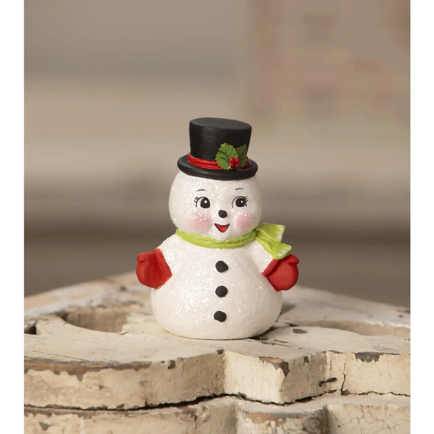 Bethany Lowe 4.5" Lil Snowman Vintage Inspired Christmas Figure TF3266