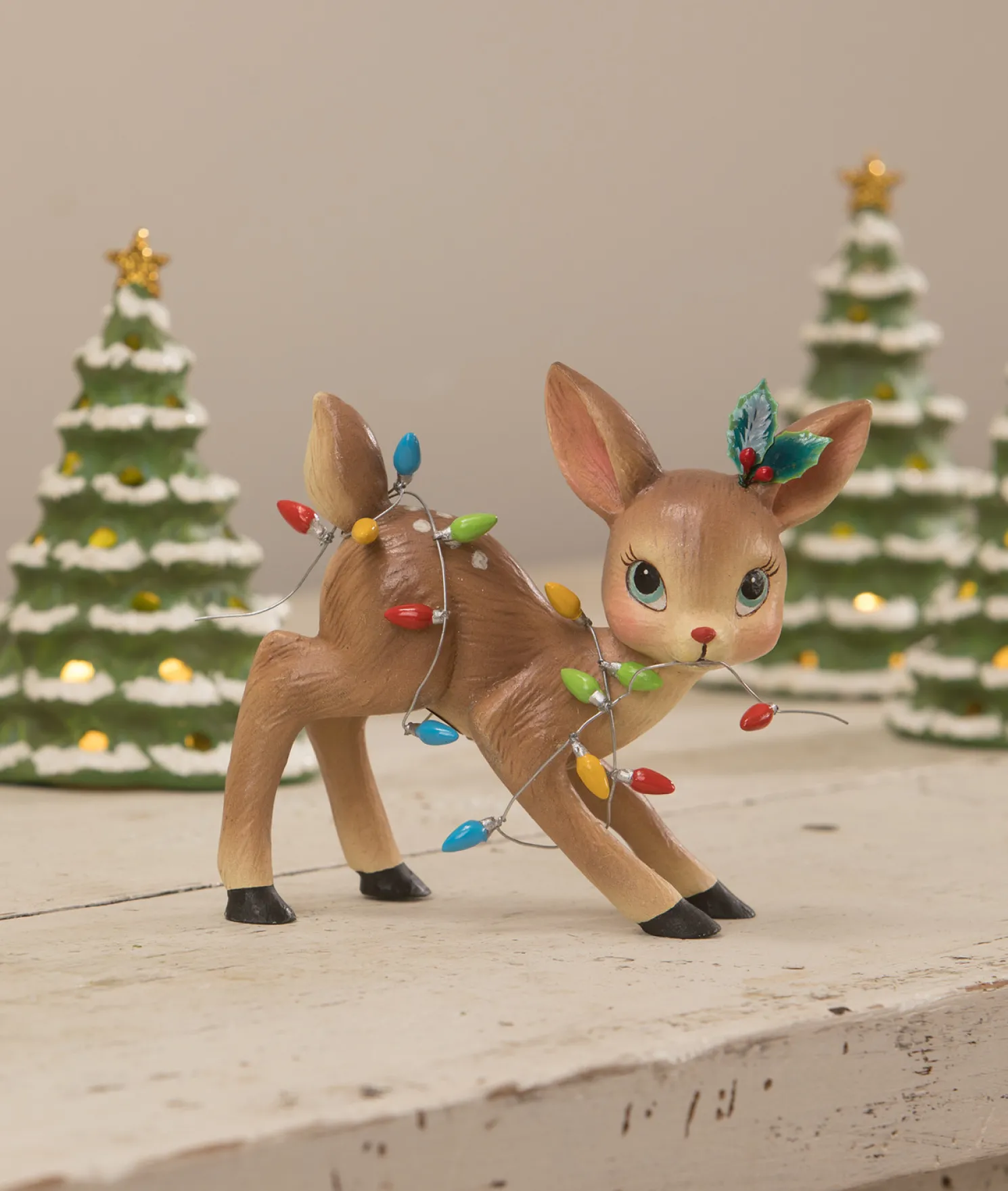 Bethany Lowe Decking The Halls Reindeer Christmas Decoration TJ1312