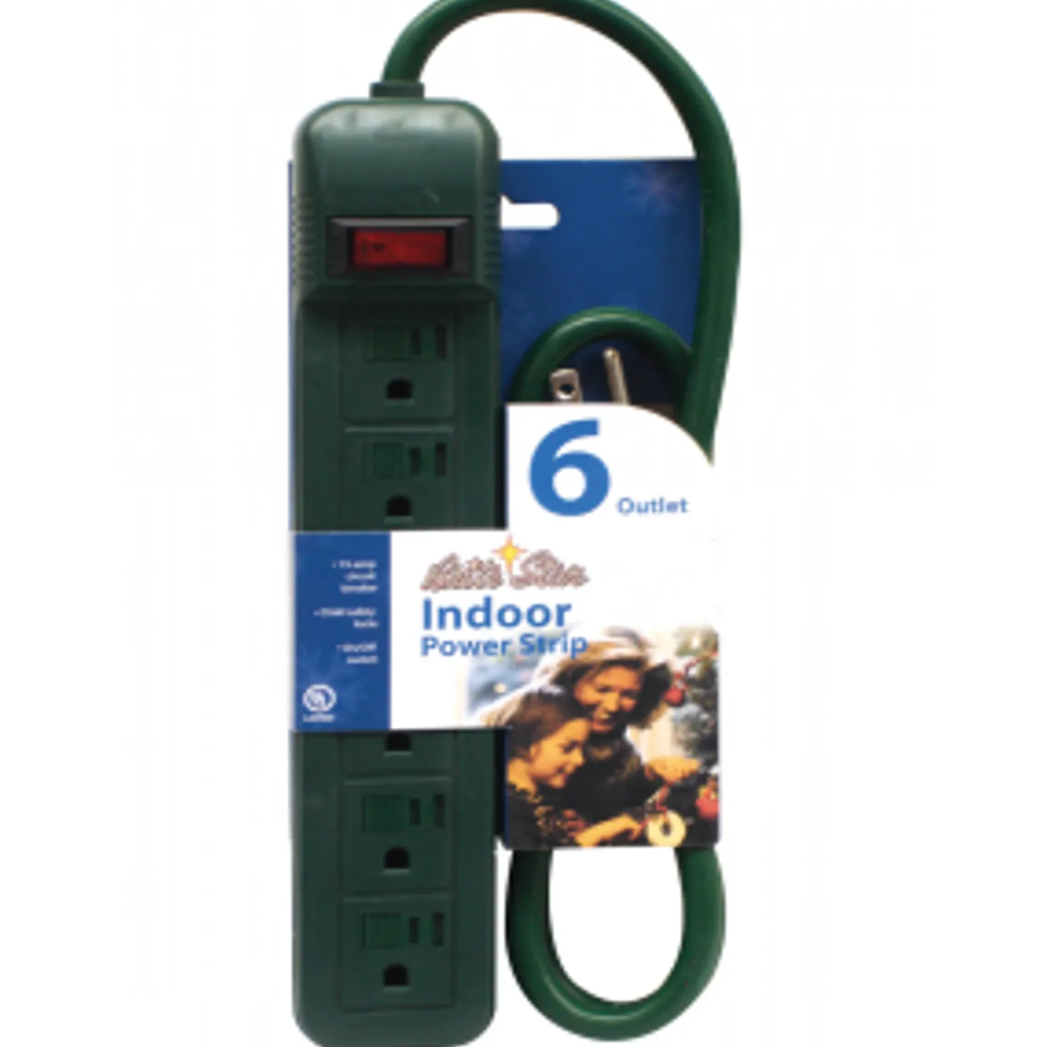 Brite Star 6 Outlet Green Wire Power Strip 43-450-00