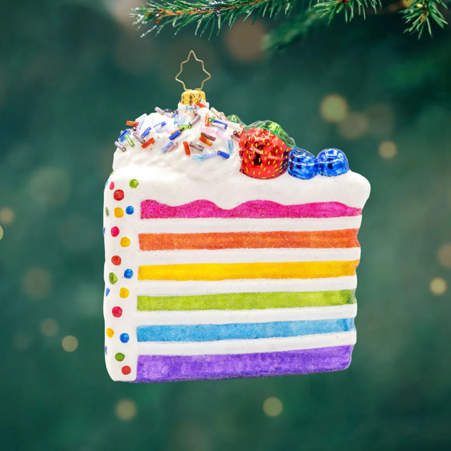 Christopher Radko A Slice of Joy Glass Christmas Ornament 1022311