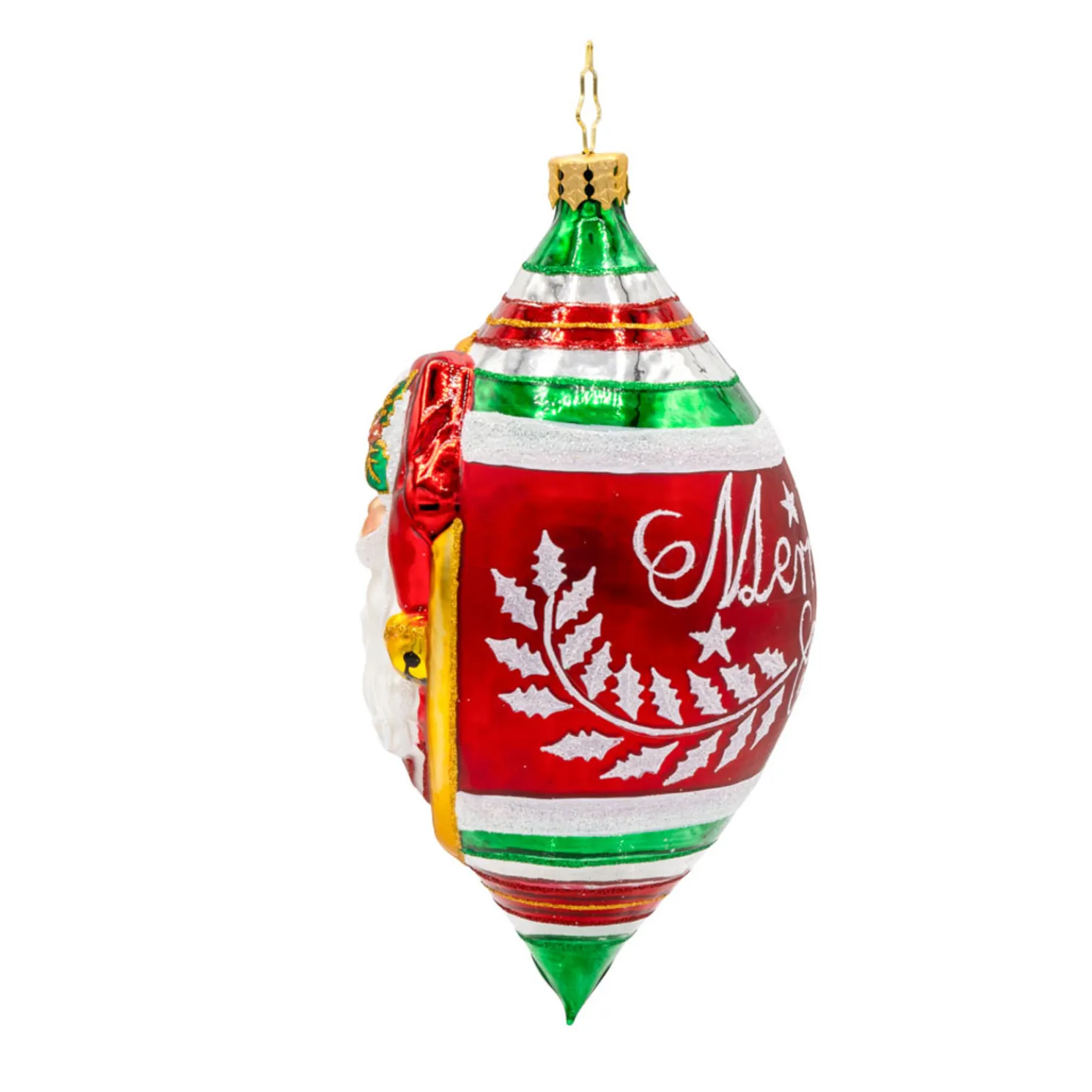 Christopher Radko Holly Jolly Christmas Glass Christmas Ornament 1022550