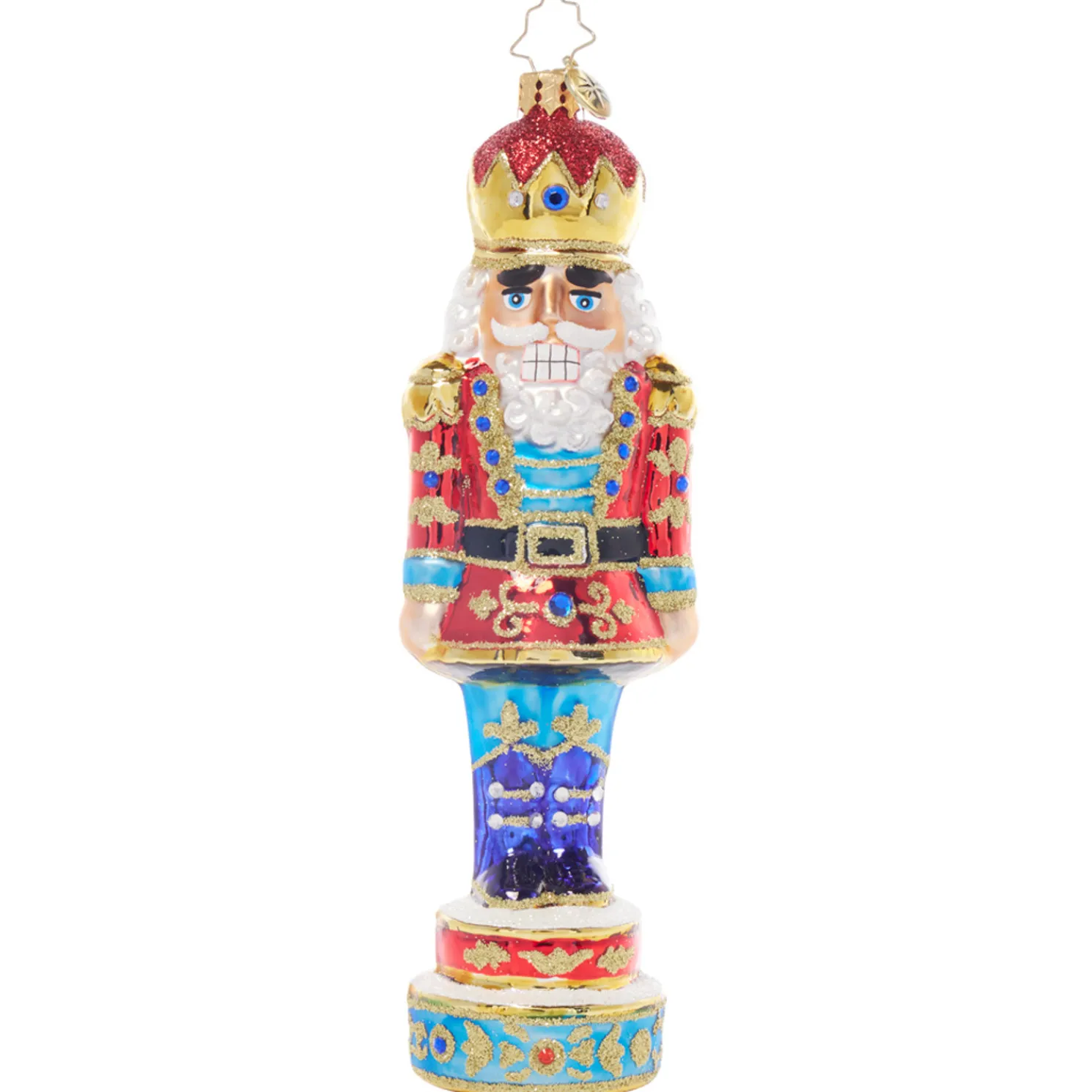 Christopher Radko Royal Elegance Nutcracker Glass Christmas Ornament 1021931