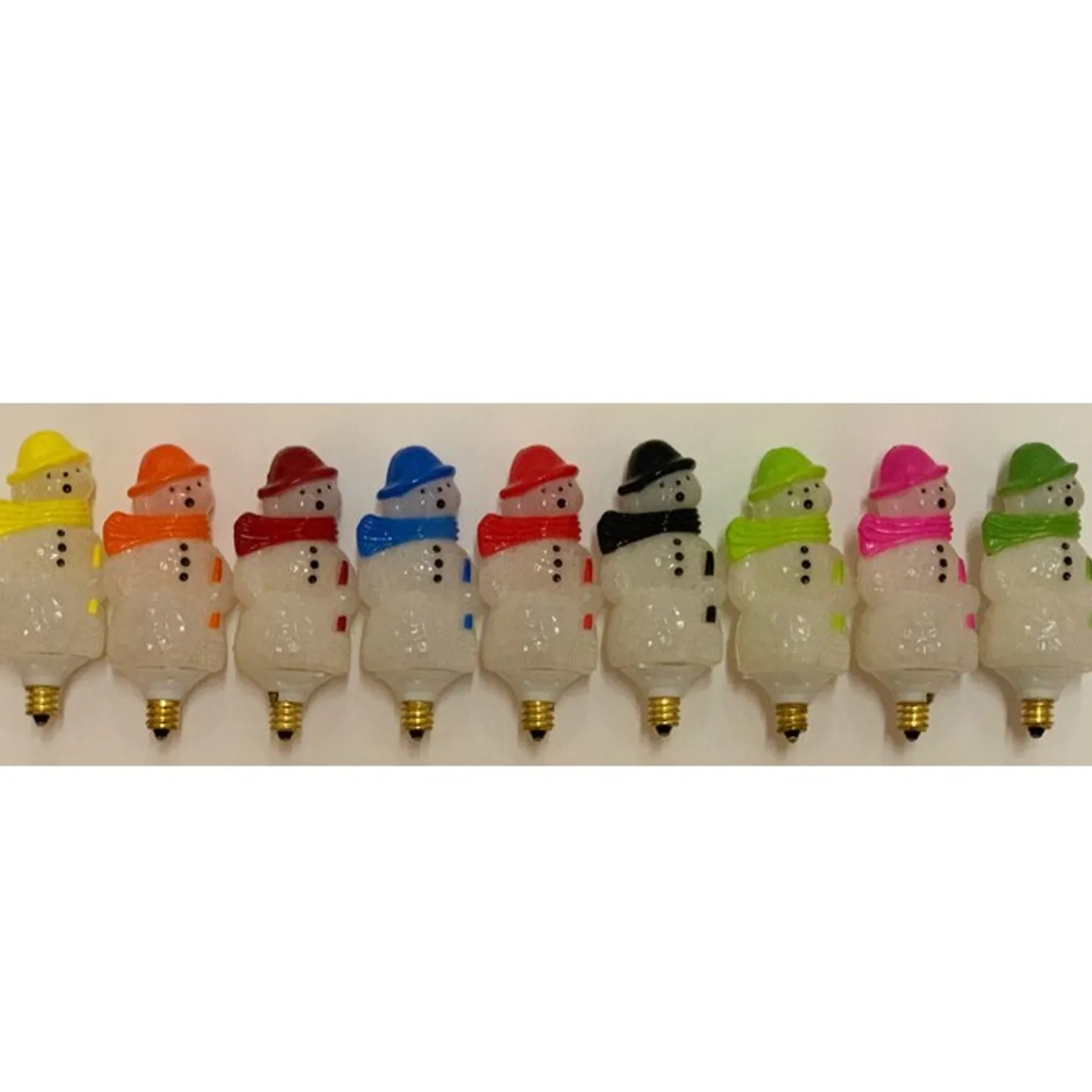 Christopher Radko Shiny Brite Holiday Splendor Snowman Bubble Light Candolier REPLACEMENT SNOWMAN