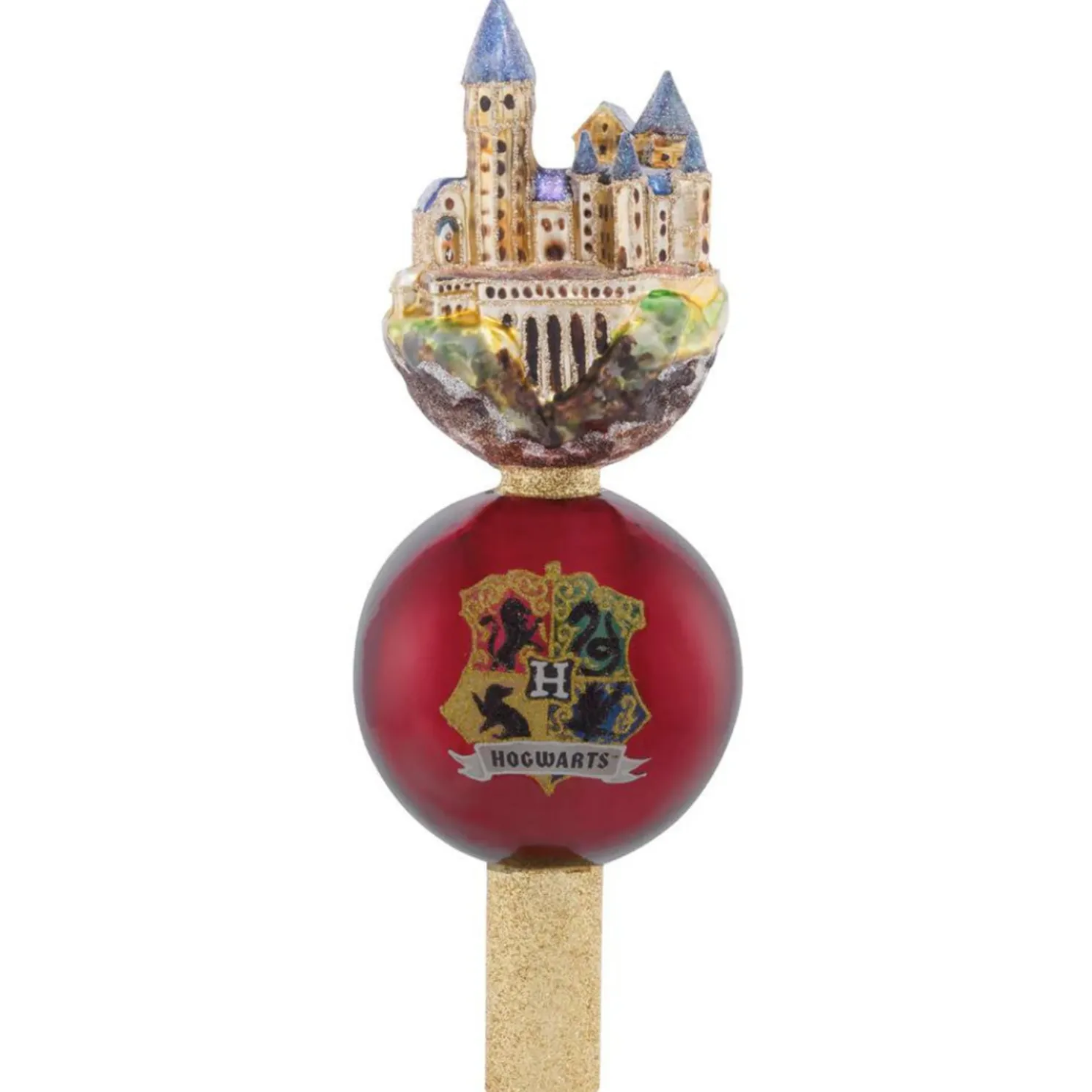 Christopher Radko Hogwarts Wonderland Harry Potter Glass Christmas Tree Topper 1021690