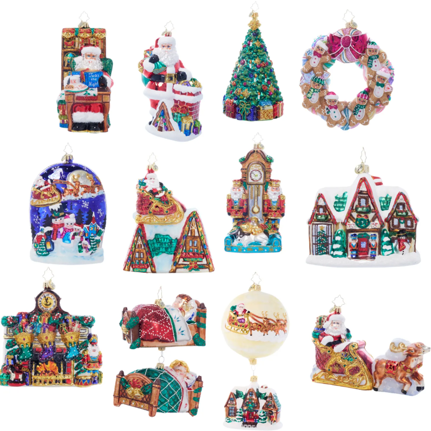 Christopher Radko 2024 Ornament Of The Month 12 Piece Set