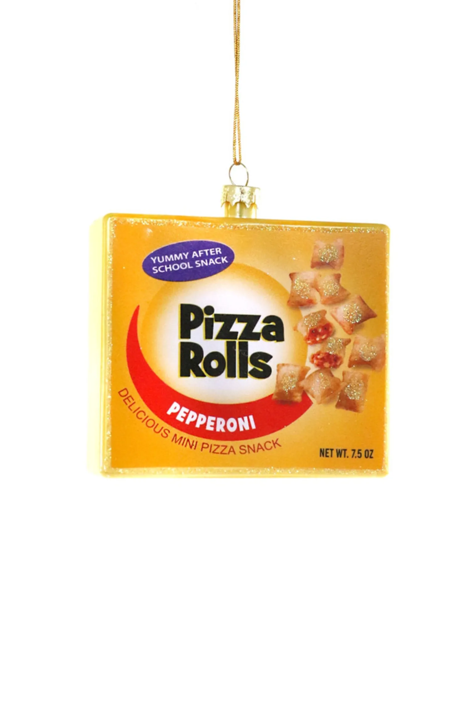 Cody Foster 3.75" Pizza Rolls Glass Christmas Ornament GO-8874