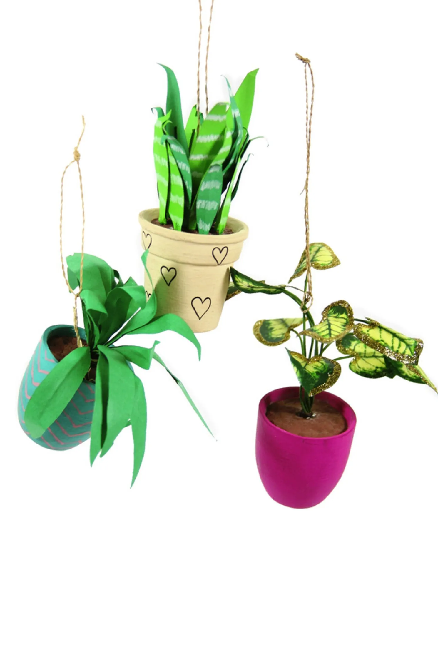 Cody Foster 4.5" Pothos, Snakeplant, or Fern Christmas Ornament PO-2079