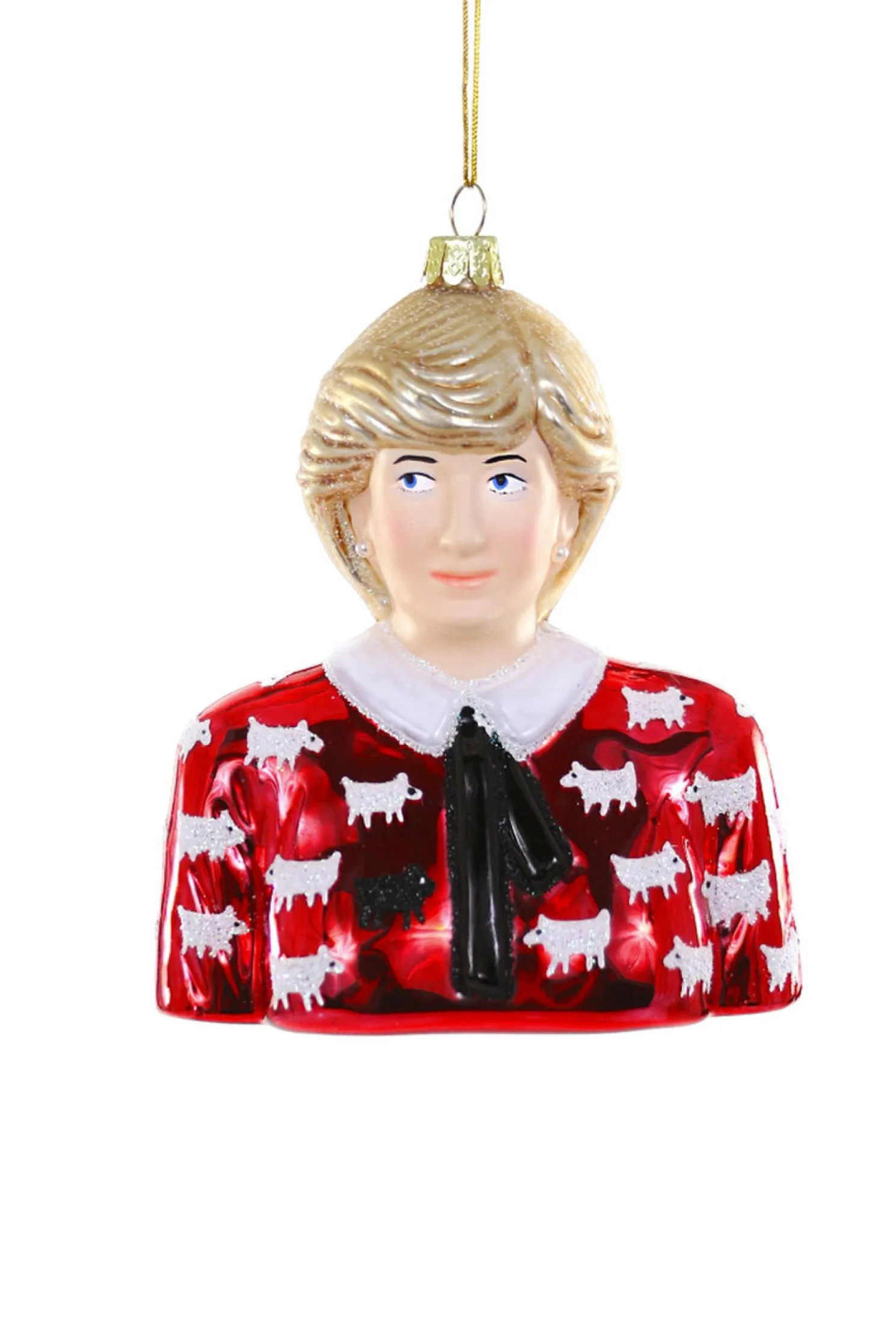 Cody Foster 4.5" Princess Diana Glass Christmas Ornament GO-9873