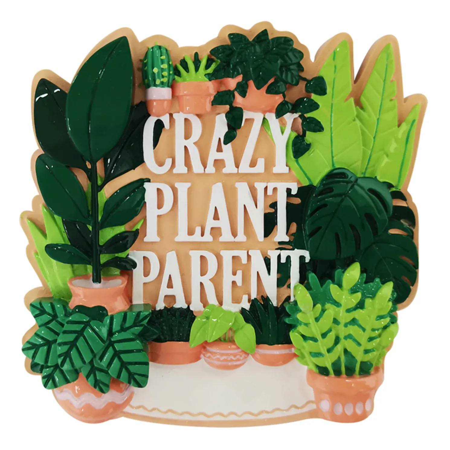 Crazy Plant Parent House Plants Personalized Christmas Ornament OR2288
