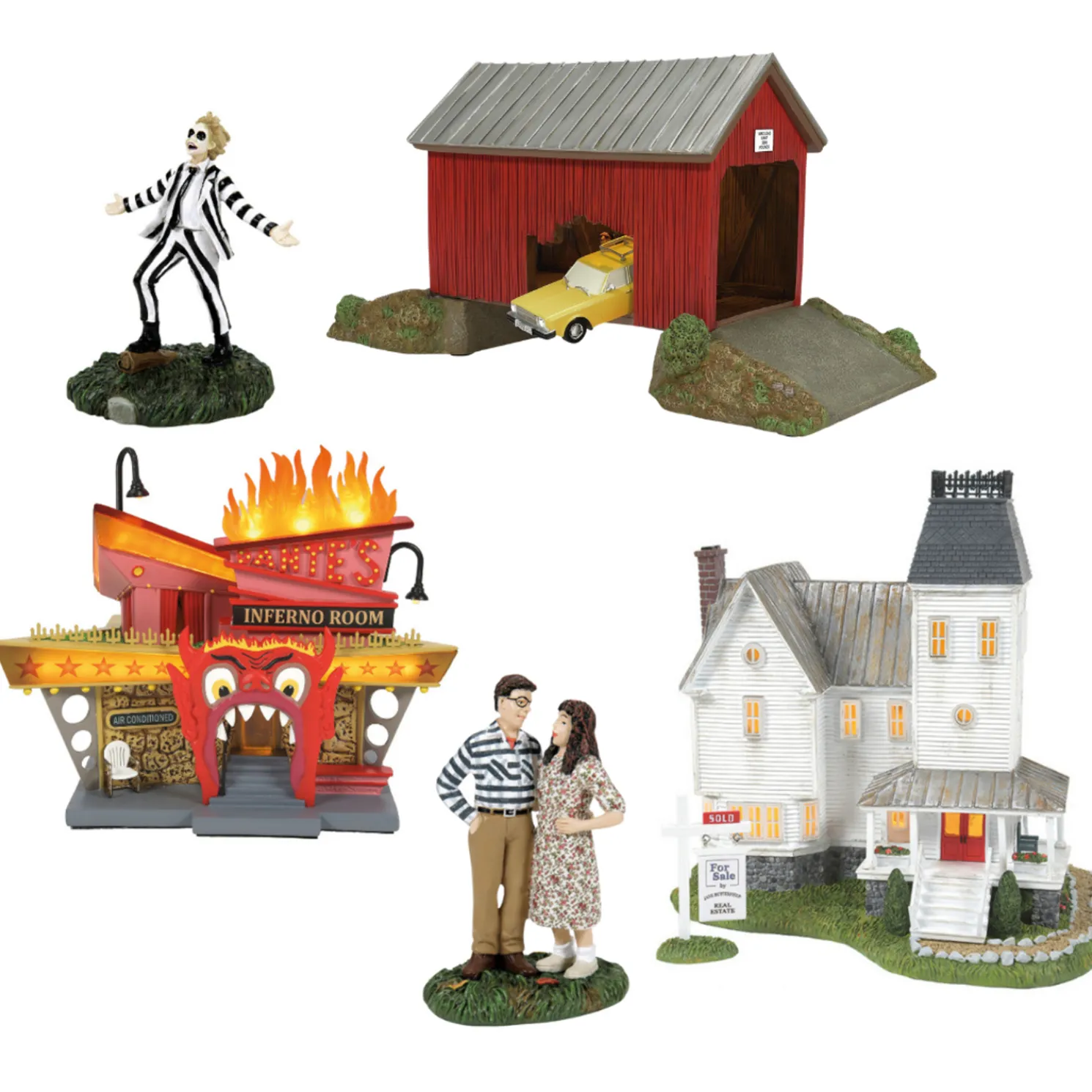Department 56 Beetlejuice Village 2025 5 Pc Everything Set