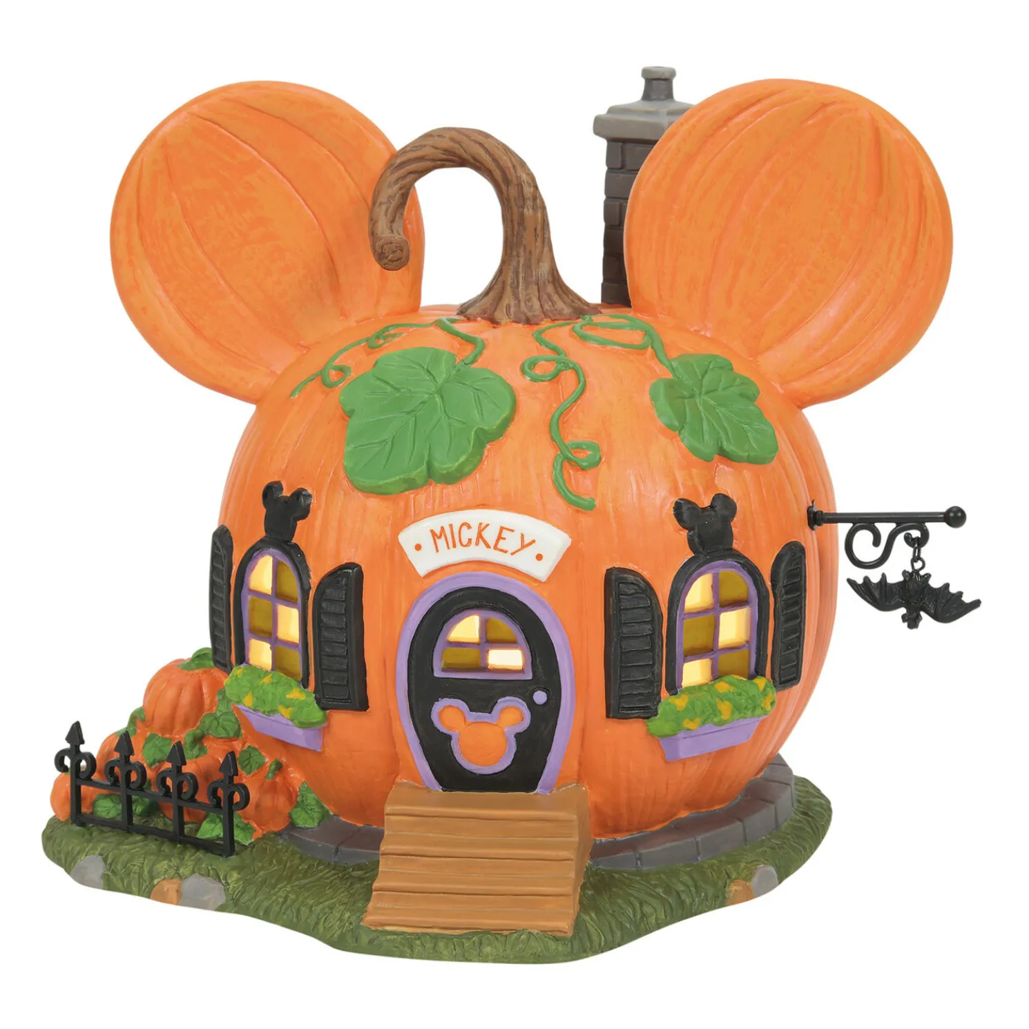 Department 56 Disney's Pumpkintown Halloween Village Complete 13 Piece Set