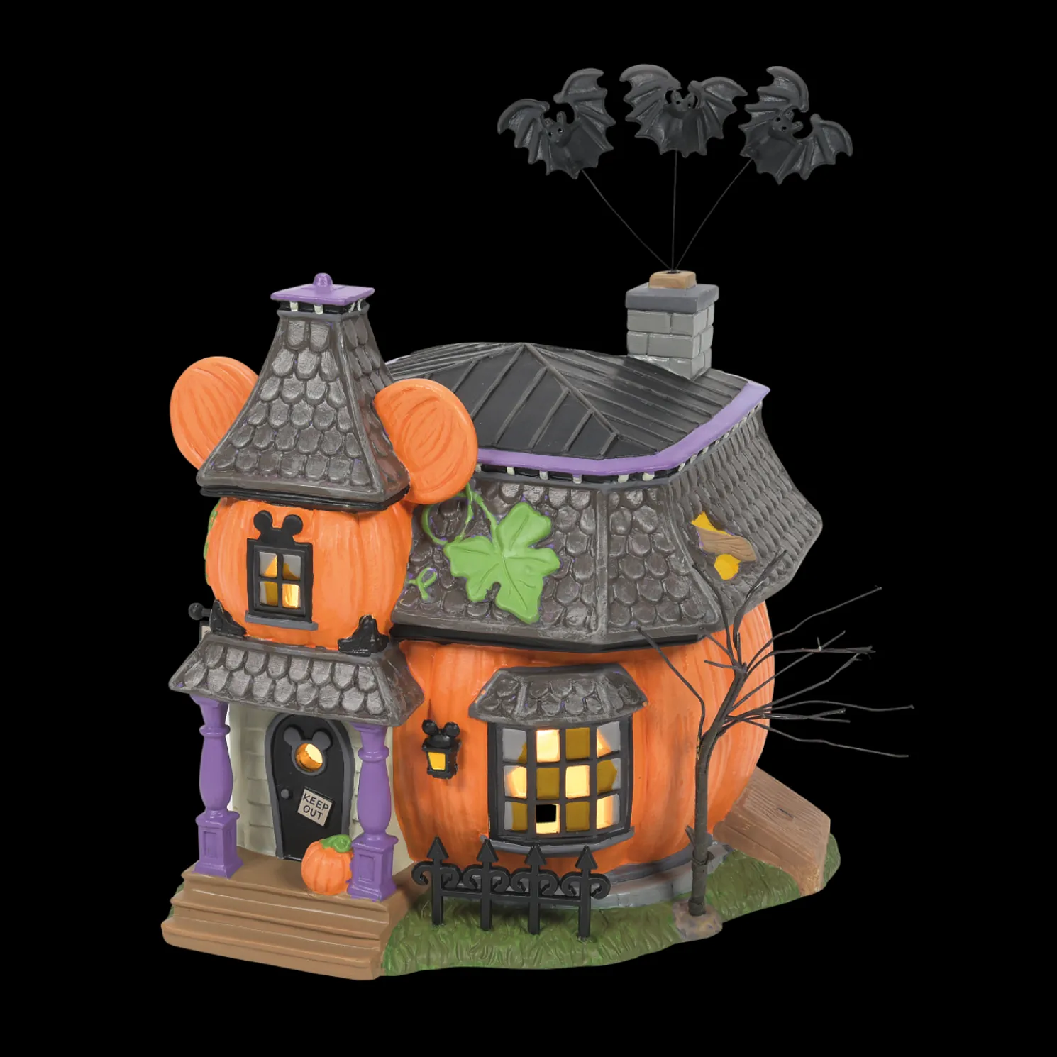 Department 56 Disney's Pumpkintown Halloween Village Complete 13 Piece Set