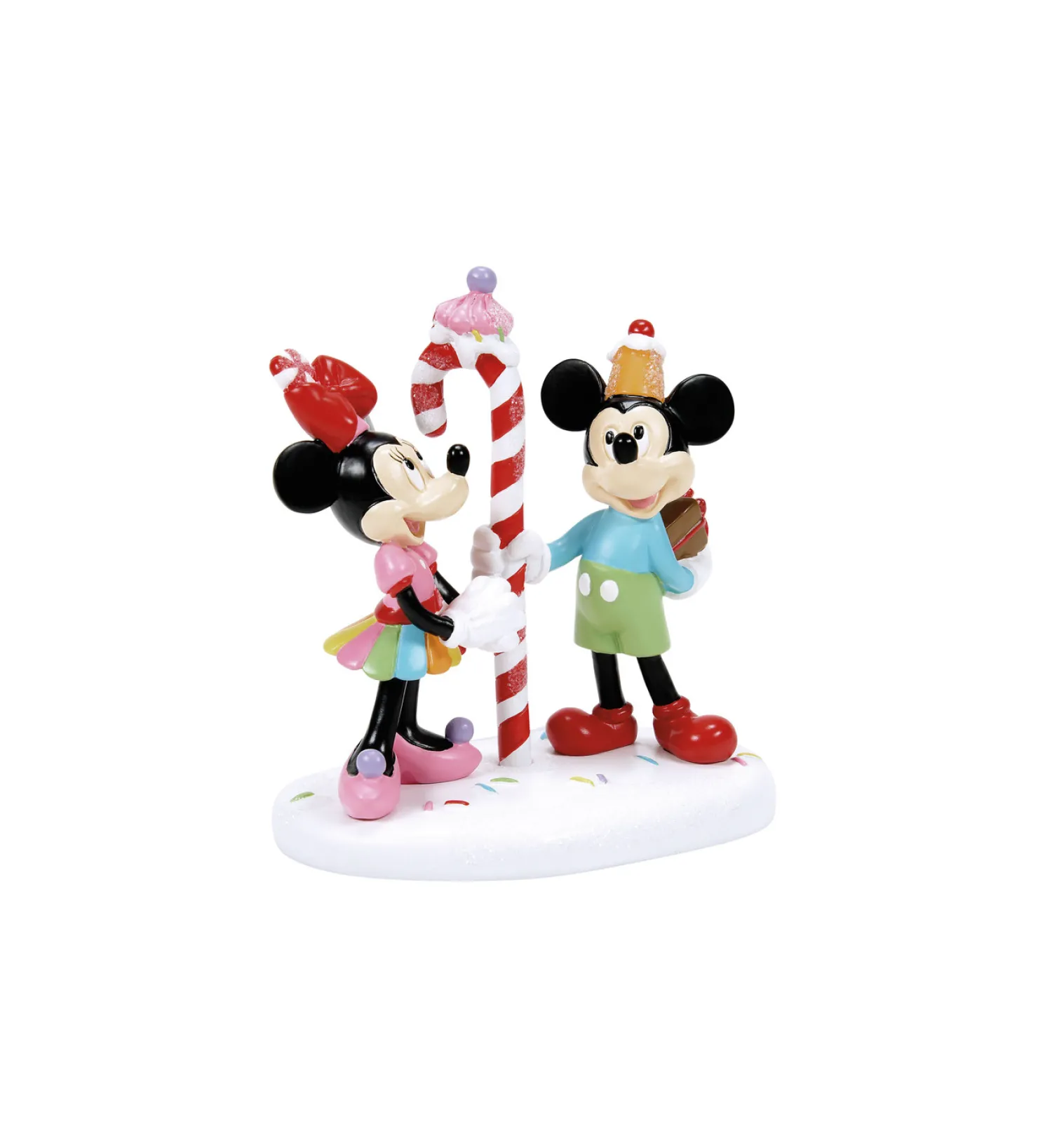 Department 56 Disney Village Mickey & Minnie Share A Treat Figure 6013666