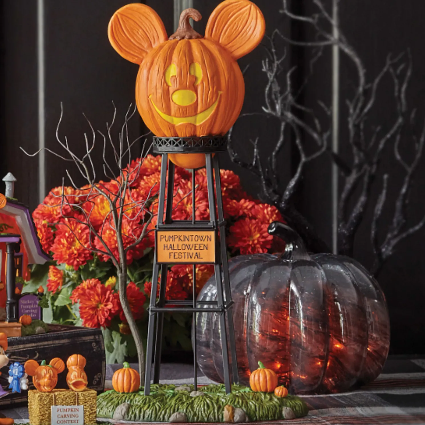 Department 56 Disney Mickey's Pumpkintown Water Tower 6012312
