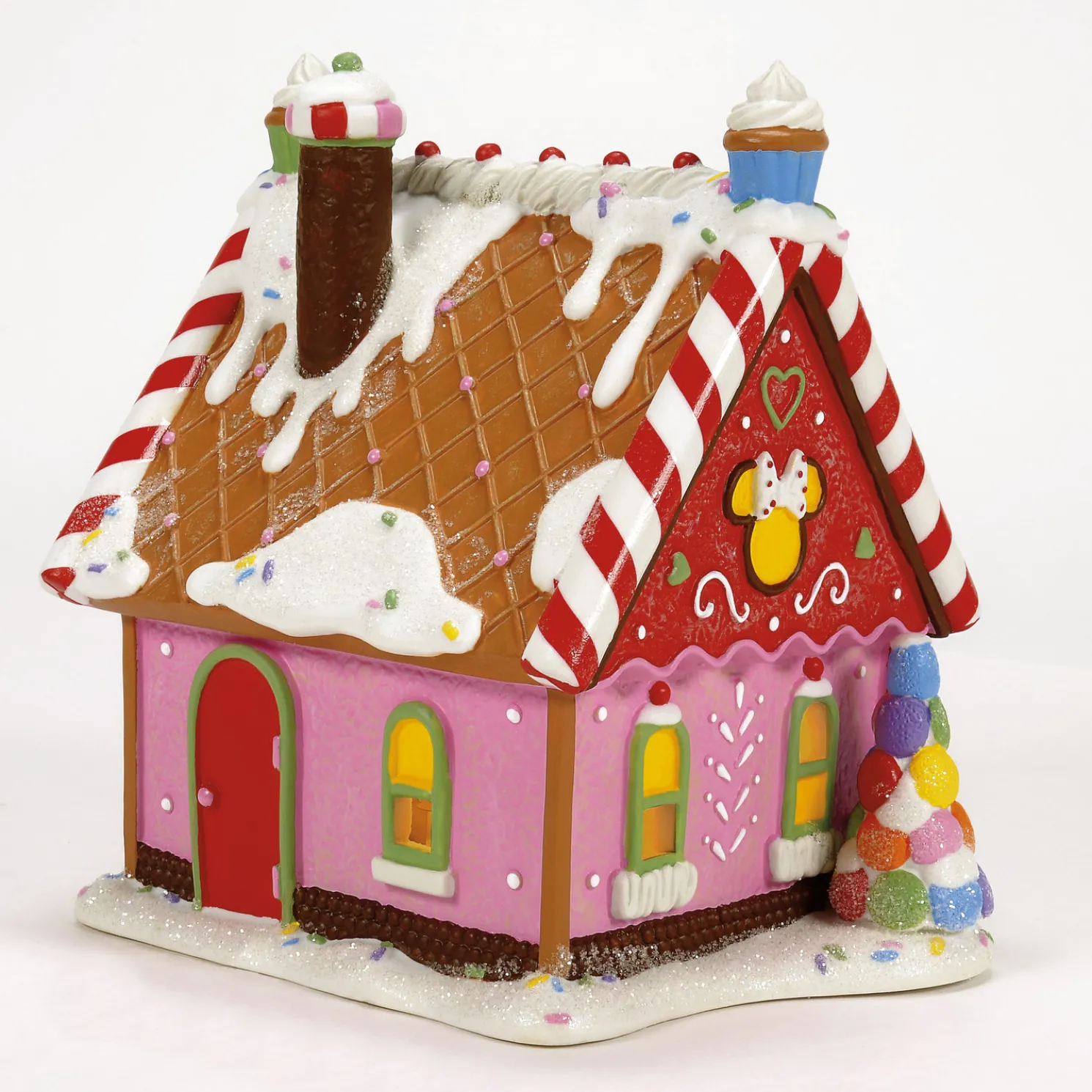 Department 56 Disney Village Minnie's Peppermint Villa Building 6013663