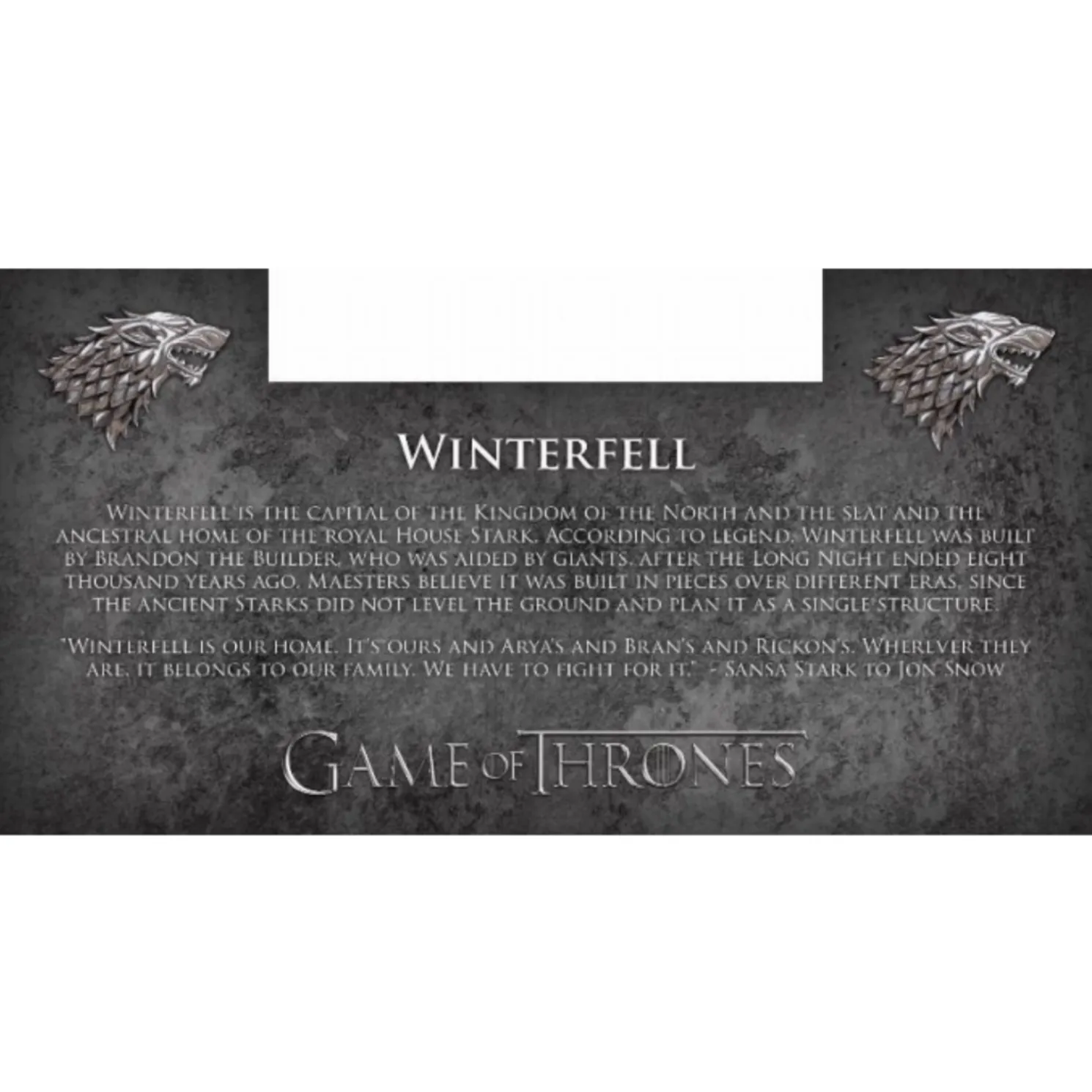 Department 56 Game Of Thrones Village Winterfell Castle Building 6009718