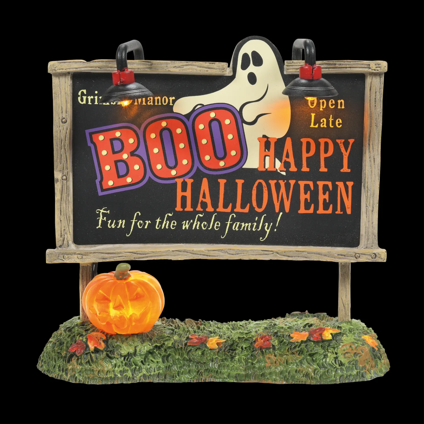 Department 56 Halloween Village Lit Ghost Billboard 6009819