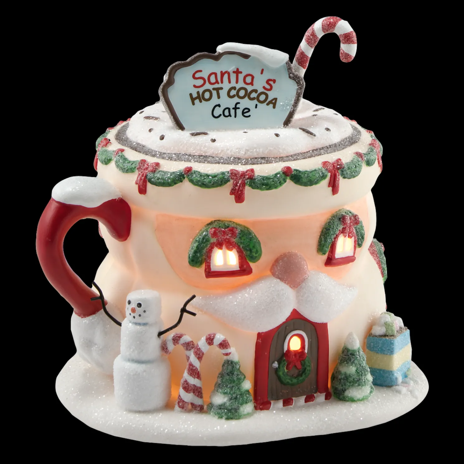 Department 56 North Pole Village Santa's Hot Cocoa Cafe 4020207