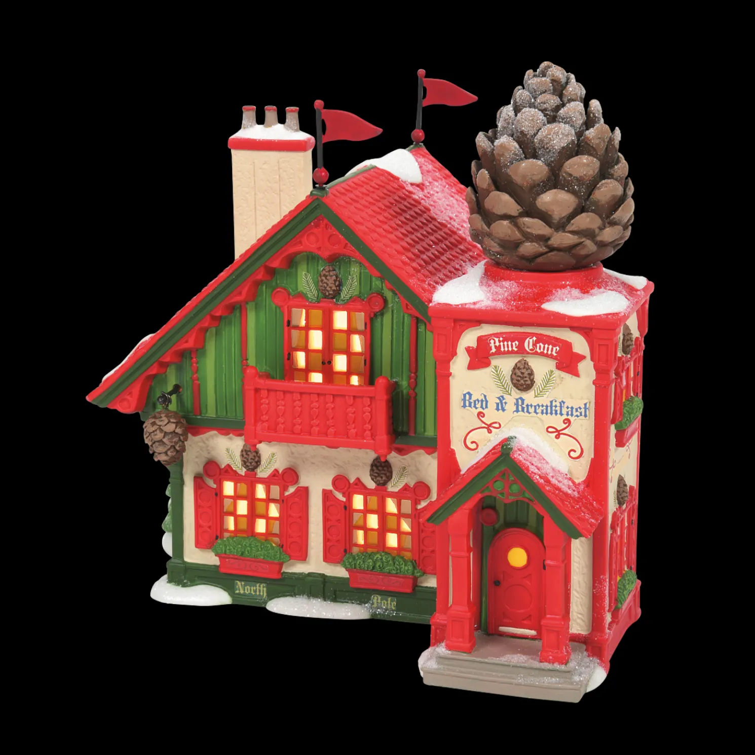 Department 56 North Pole Village Pine Cone Bed & Breakfast 6009767