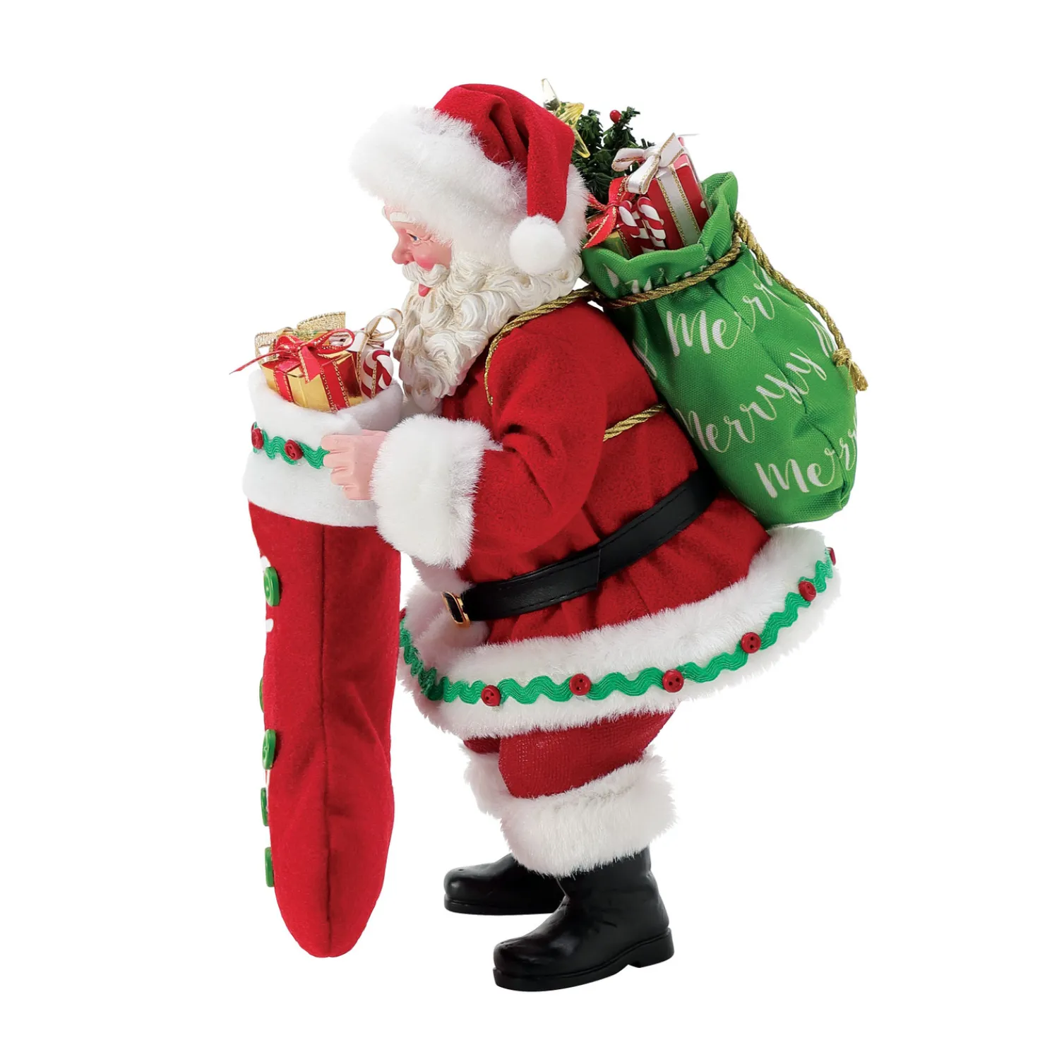 Department 56 Possible Dreams Santa The Big Stocking Figure 6016466