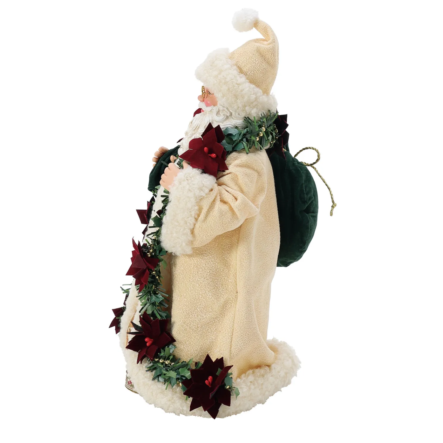 Department 56 Possible Dreams Santa Old World Poinsettia Figure 6016467