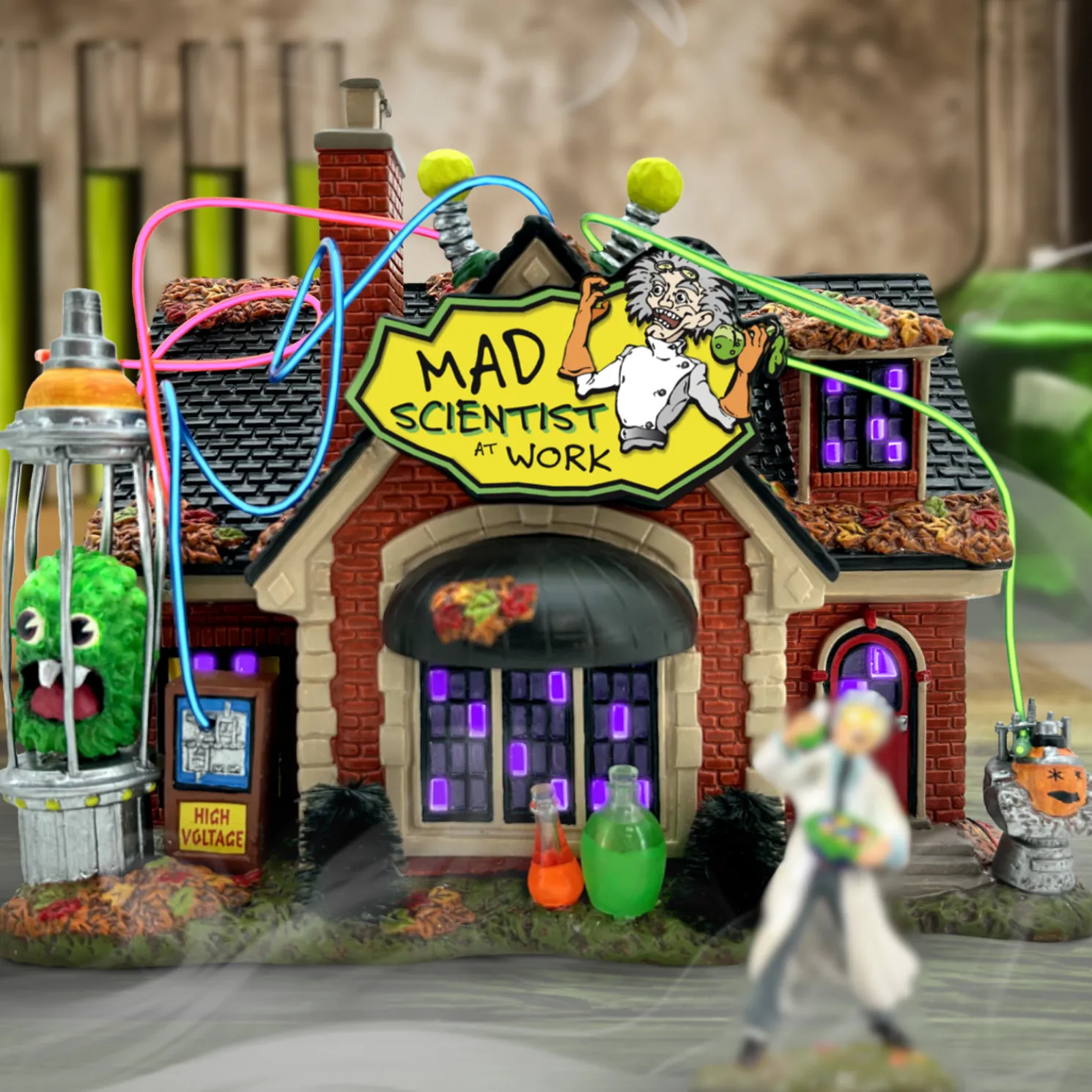 Department 56 Snow Village Halloween Mad Scientist's Place 6015635