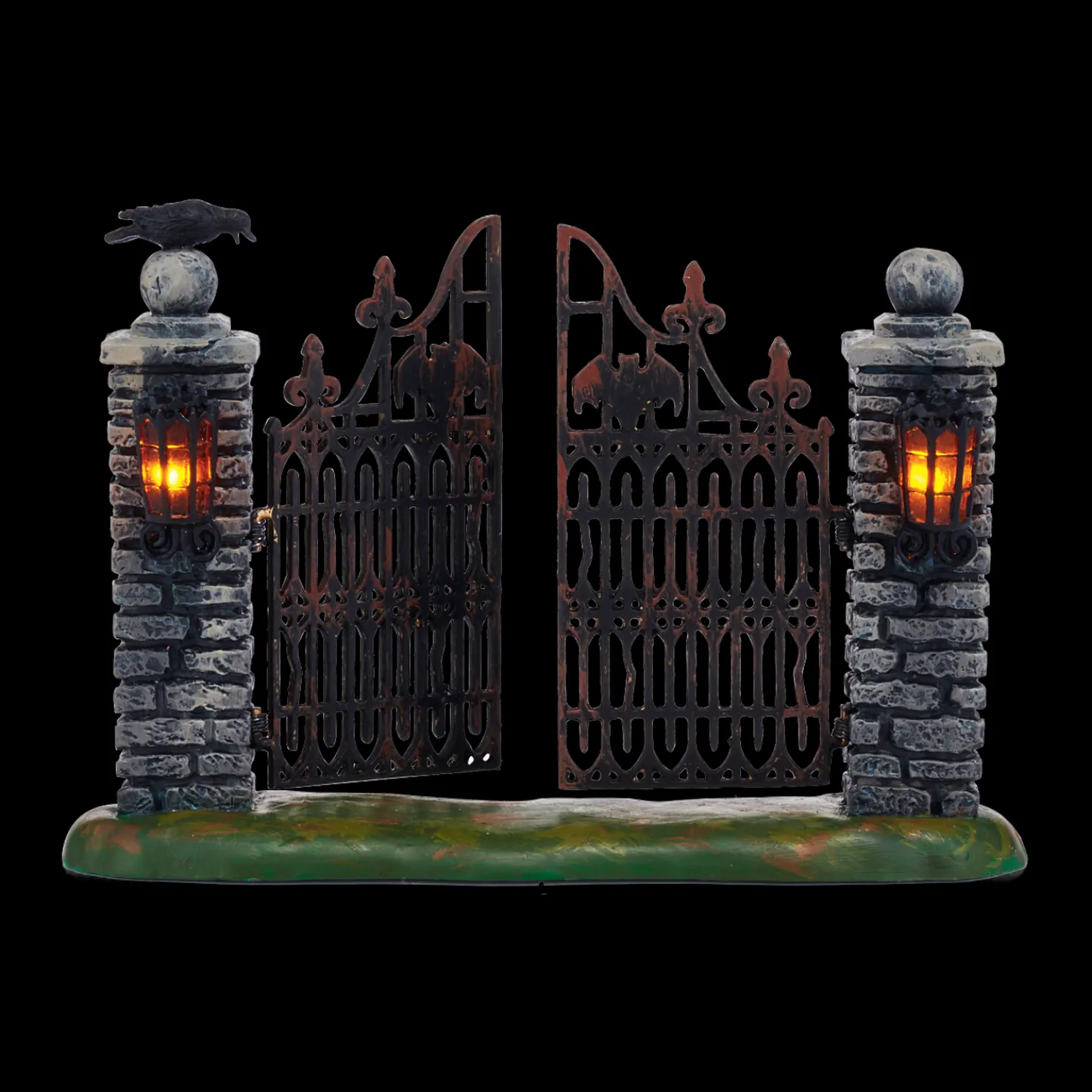 Department 56 Snow Village Halloween Spooky Wrought Iron Gate 4047599