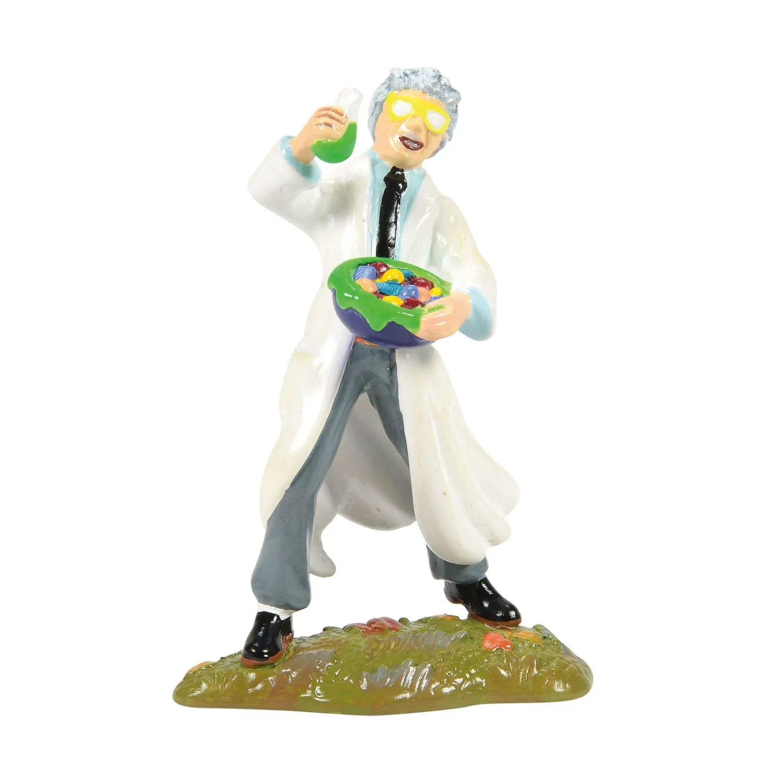 Department 56 Snow Village Halloween UWAHAHAHAAA! Mad Scientist Figure 6015636