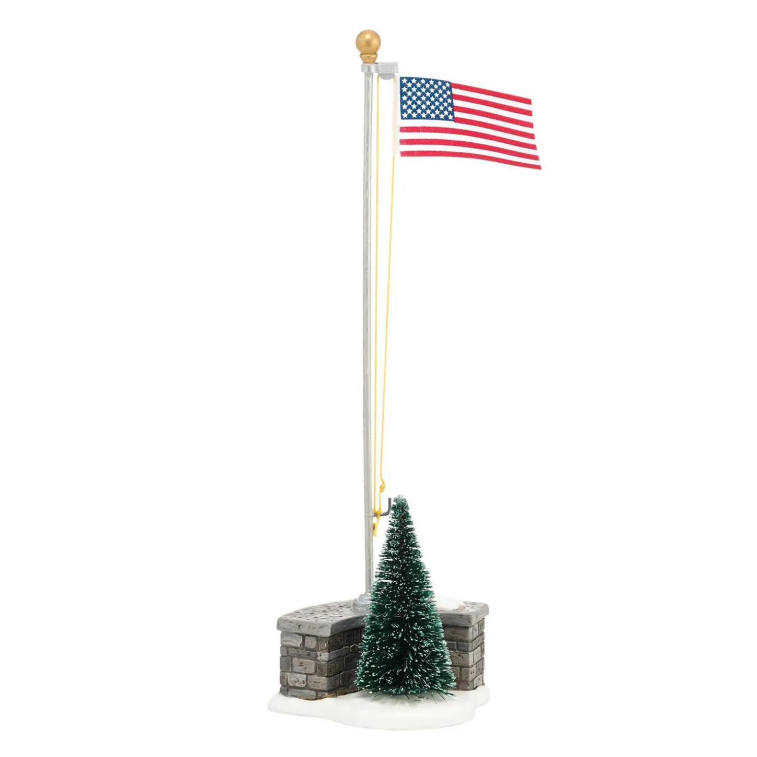 Department 56 Stars And Stripes Flag Pole Village Accessory 4038808