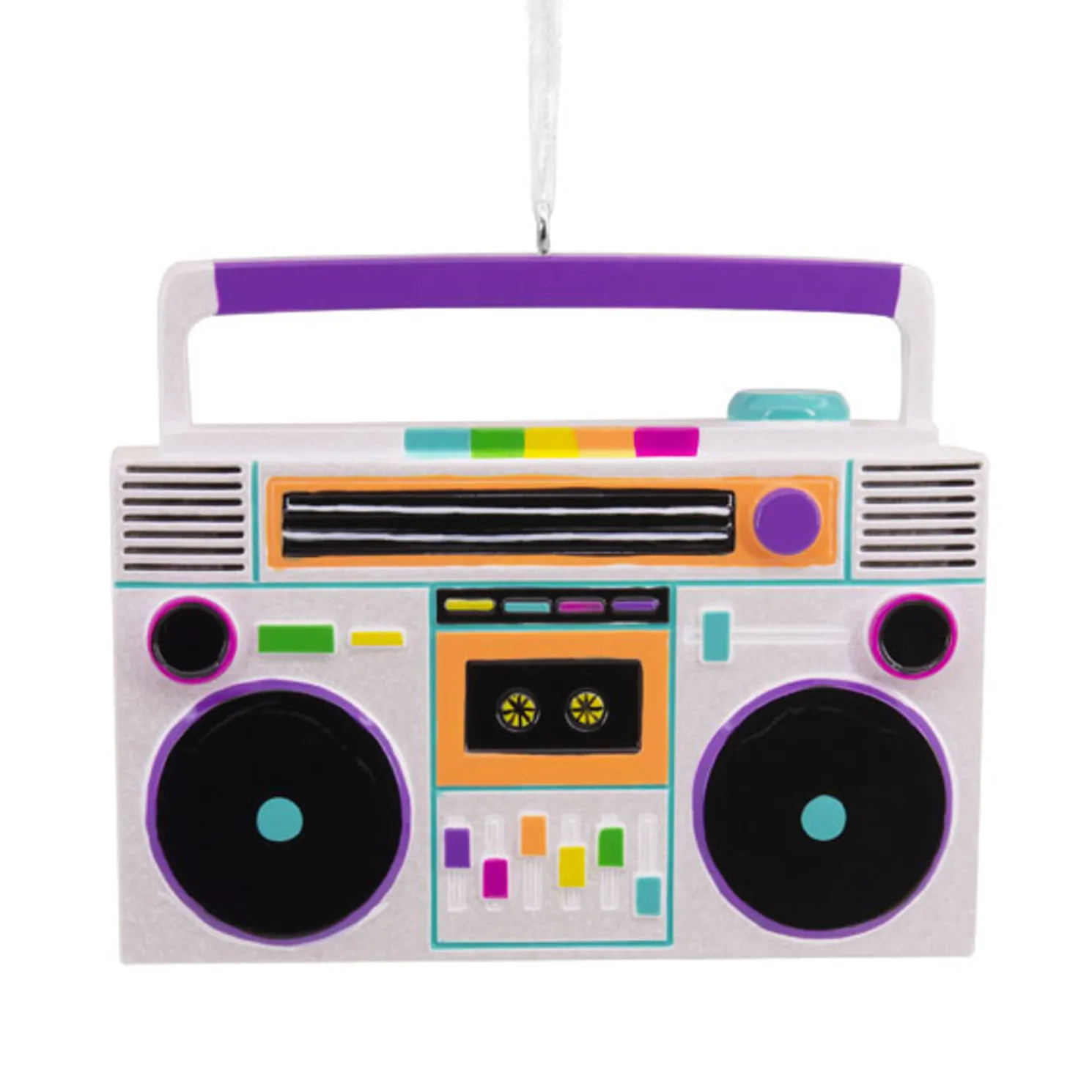 Hallmark 2.5" Retro Music Boom Box Christmas Ornament 1HGO3016