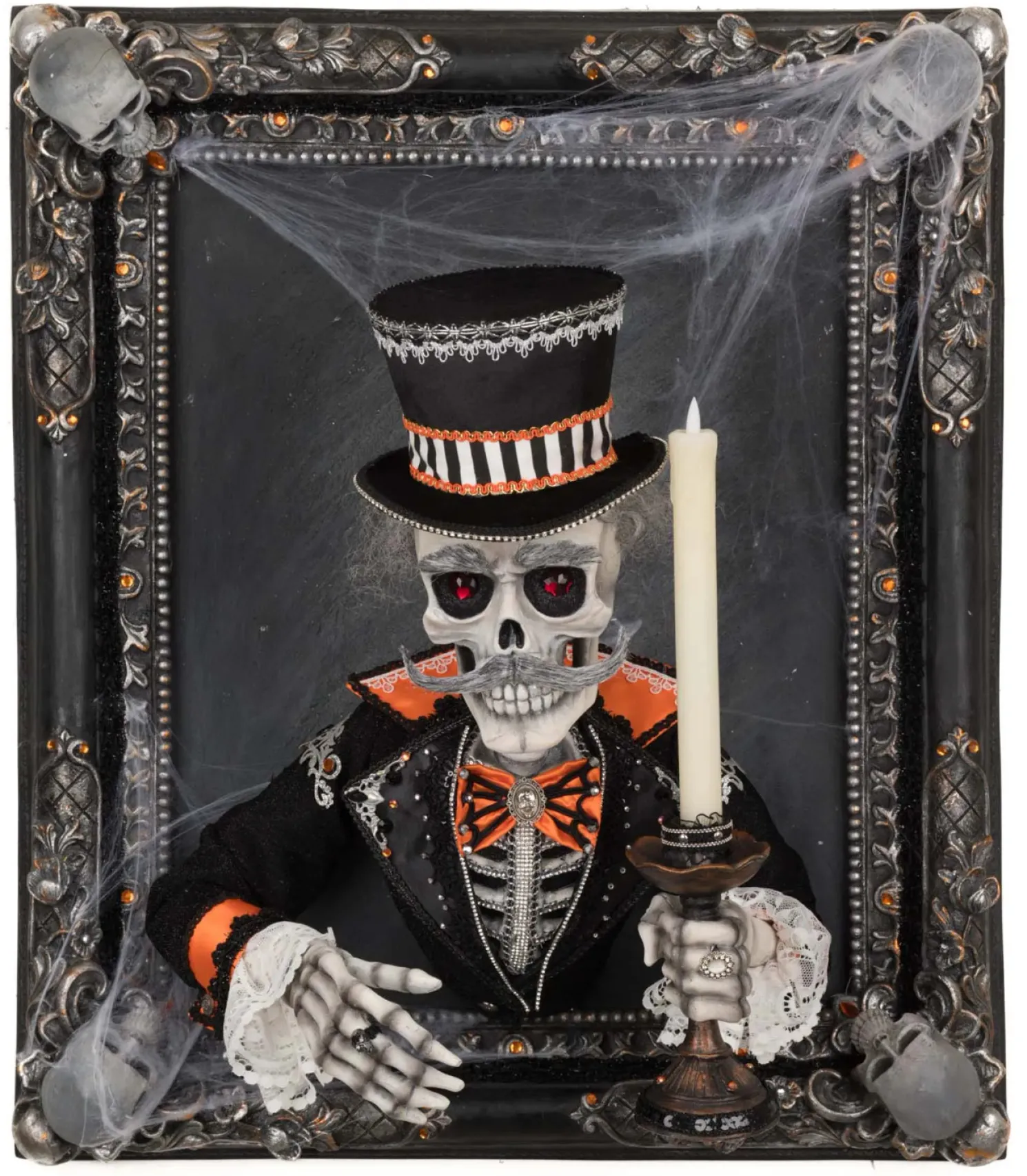 Katherine's Collection 24.75" Great Grandpa Macabre Wall Piece with Candle Halloween Decoration 28-528665
