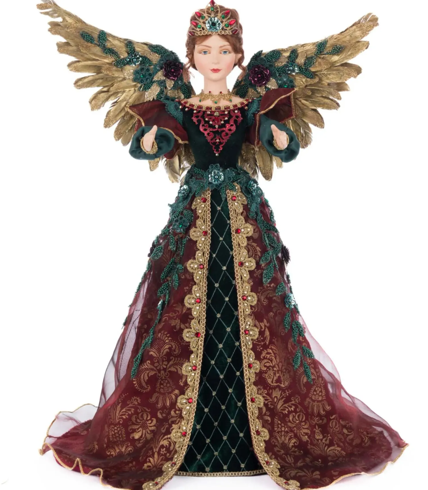 Katherine's Collection 21" Winter Balsam and Berry Scarlett the Angel Christmas Tree Topper 28-528780