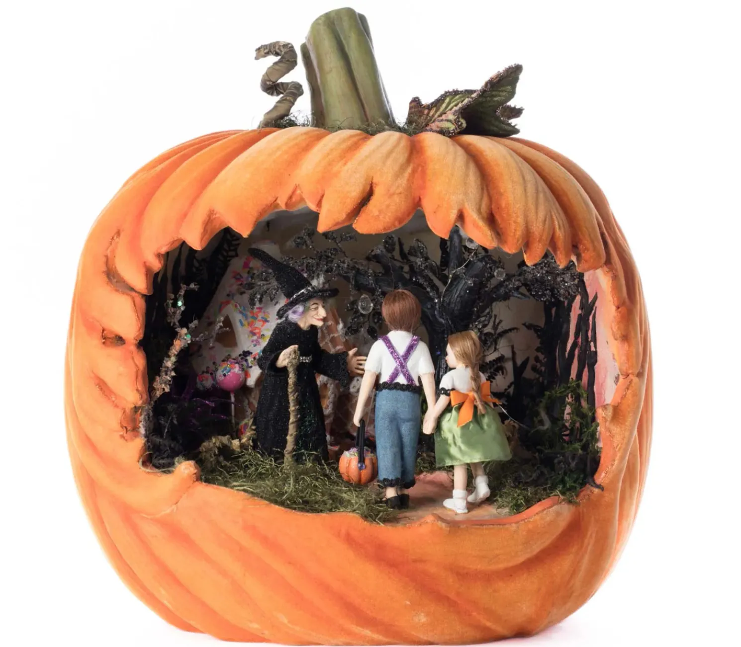 Katherine's Collection 18" Hansel and Gretel Lighted Pumpkin Scene Halloween Decoration 28-528622