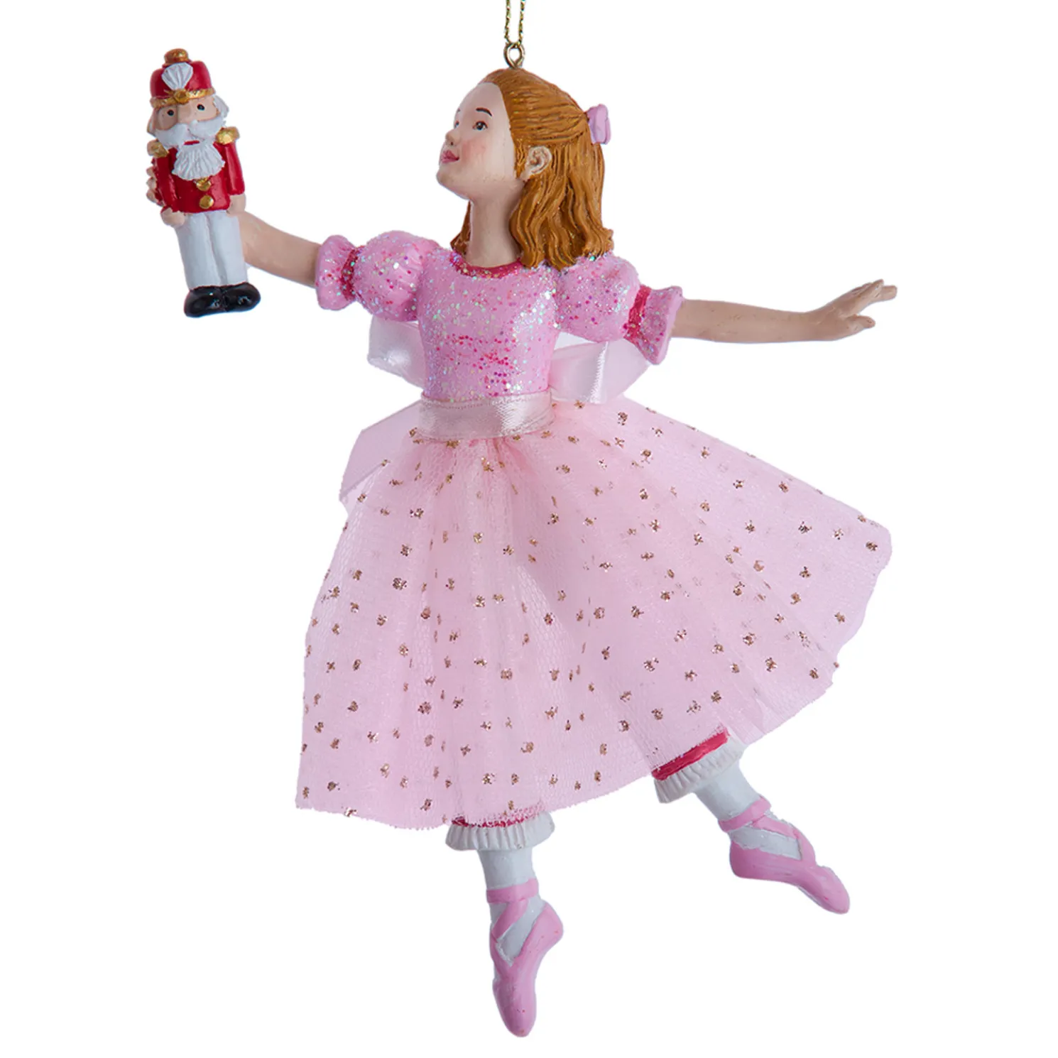 Kurt Adler 6.75" Pink Clara Ballerina Christmas Ornament E0848