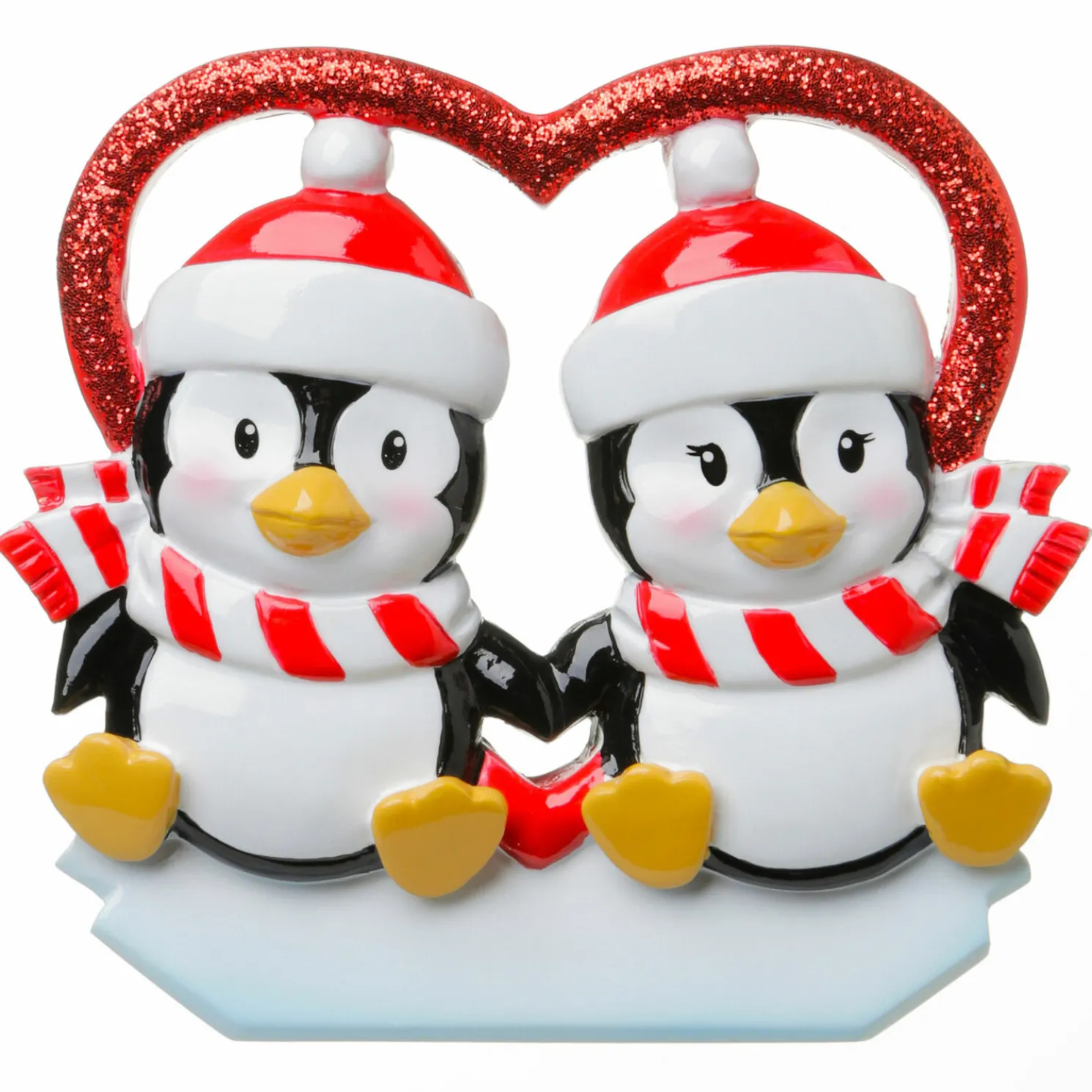 Penguin Couple First Christmas Personalized Christmas Ornament OR1721
