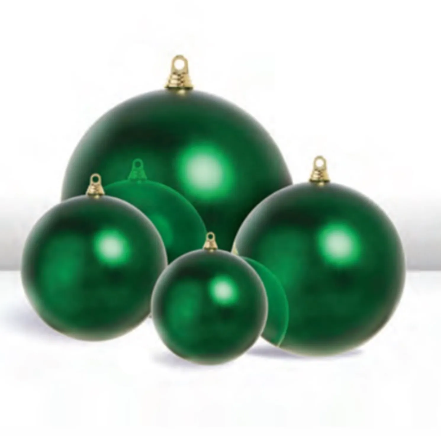 Raz 3", 4", 6", or 10" Large Green Matte Ball Christmas Ornaments