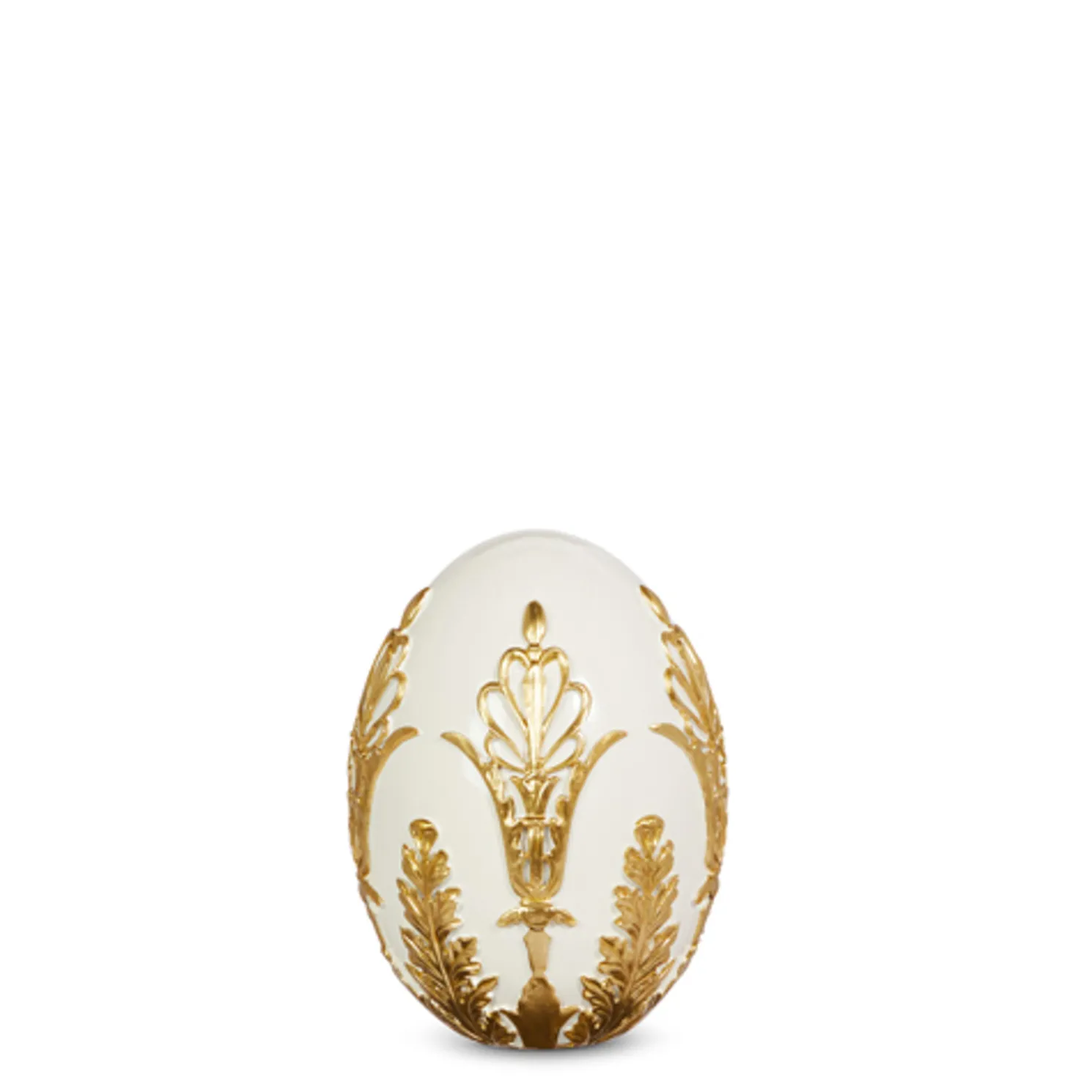 Raz 6", 8", or 9.75" Cream and Gold Easter Egg Decoration