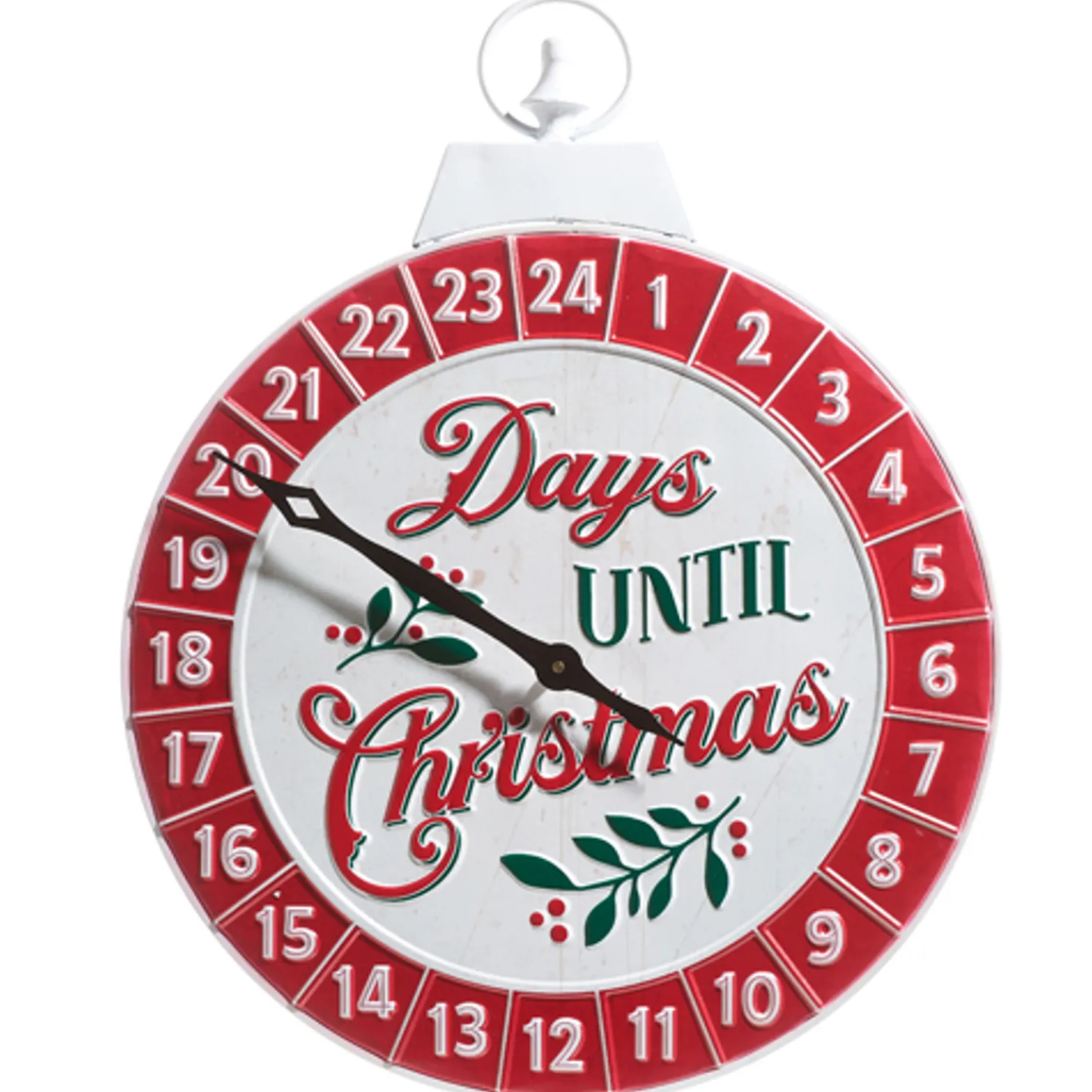 Raz 24" Days Til Christmas Countdown Advent Calendar Sign 4359044