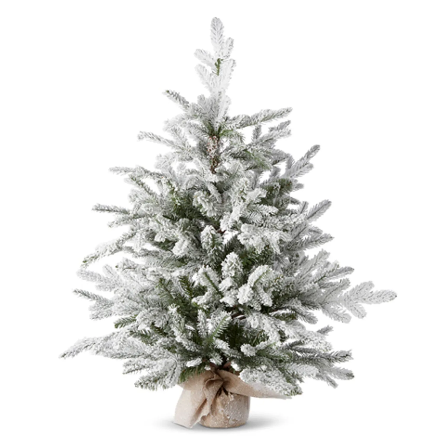 Raz 3' Flocked Tree in Burlap Bag Christmas Decoration 4222750