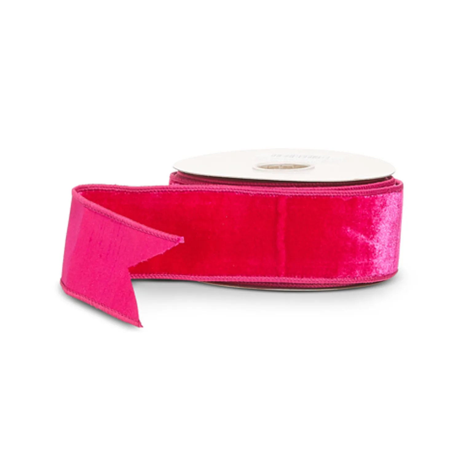 Raz 2.5" Fuchsia Pink Velvet Wired Christmas Ribbon R4527870