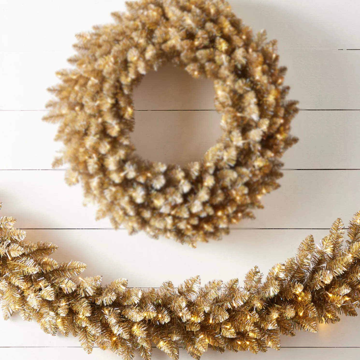 Raz 6' Gold Tinsel Christmas Garland G4509695
