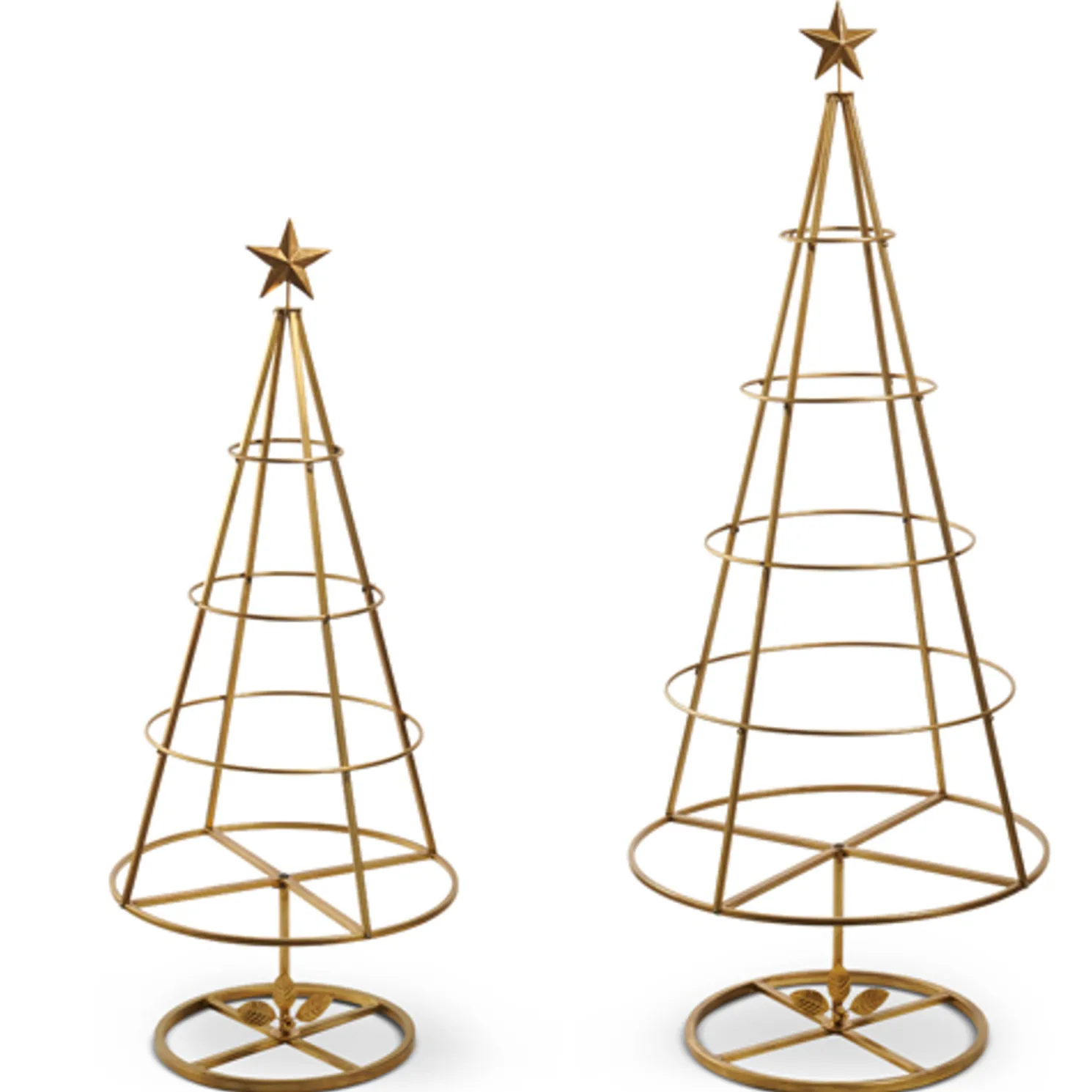 Raz 60" Gold Tree Ornament Display Frames Christmas Decoration Set of 2 4528065