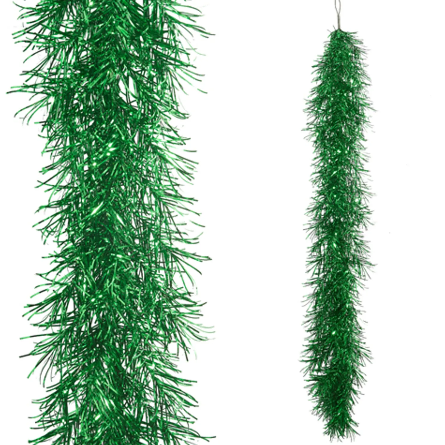 Raz 6' Green Tinsel Christmas Garland G4402266