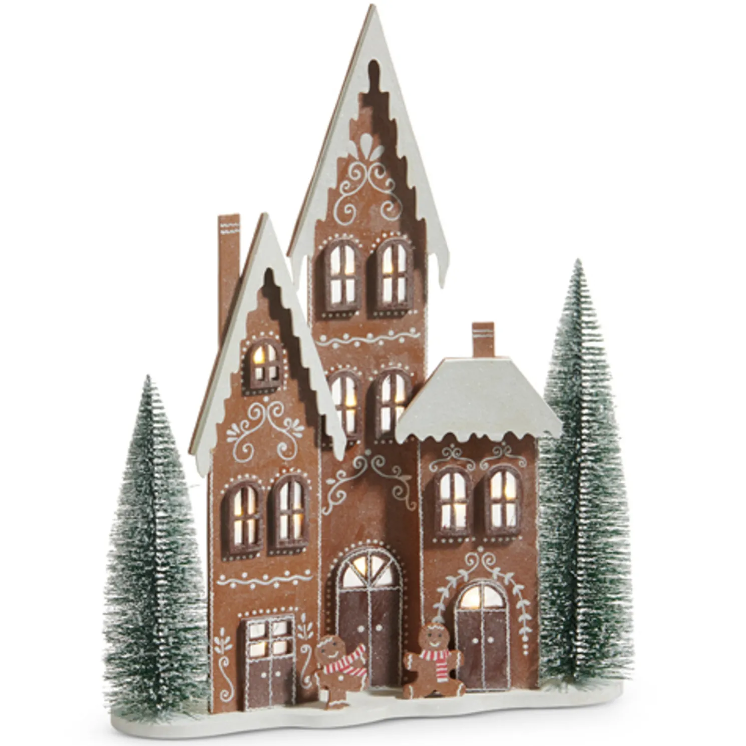 Raz 19.75" Lighted Gingerbread Village Christmas Decoration 4516272