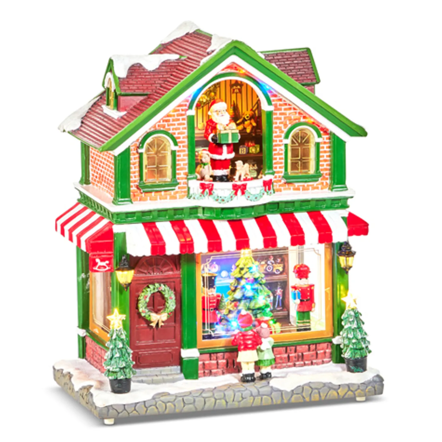 Raz 16" Lighted Musical Animated Toy Shop Christmas Decoration 4510546