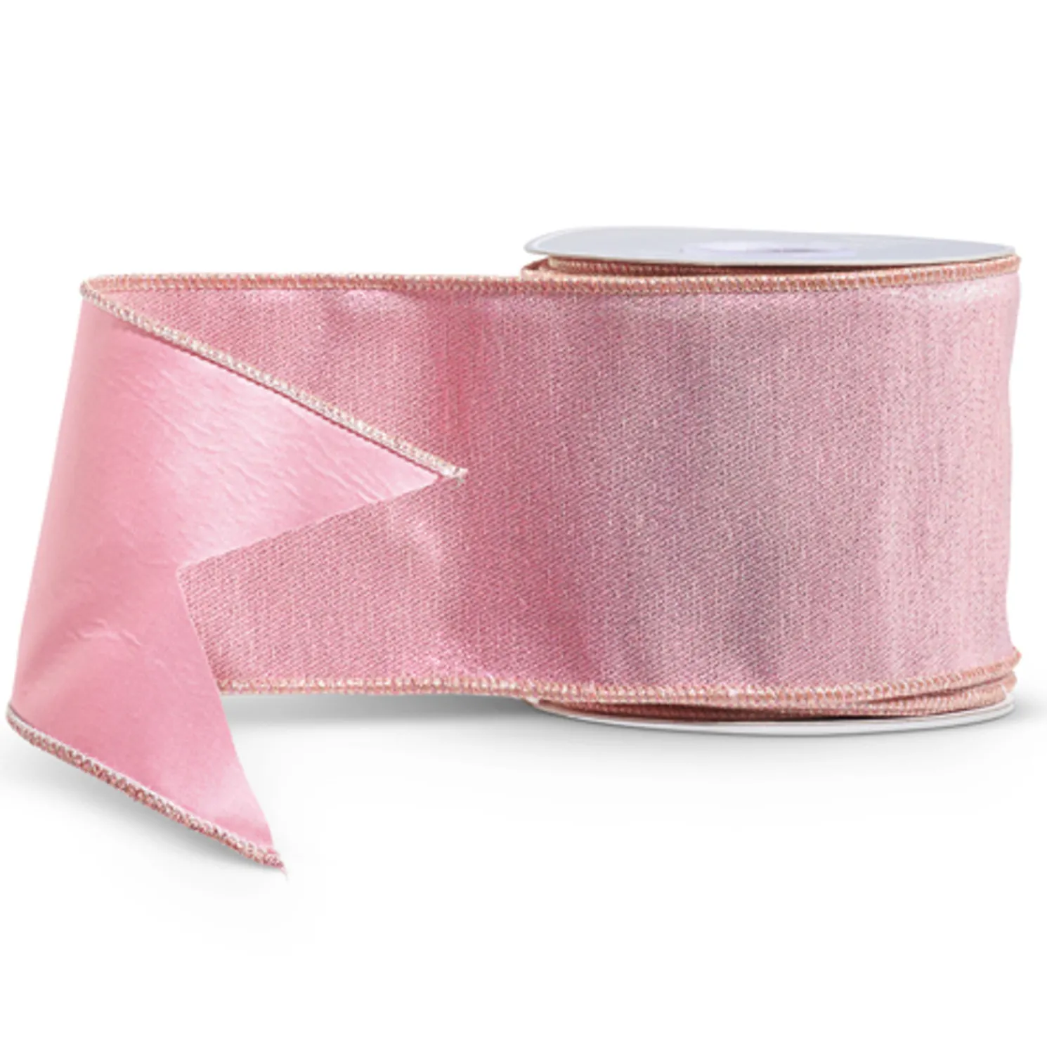 Raz 4" Metallic Pink Wired Christmas Ribbon R4427746