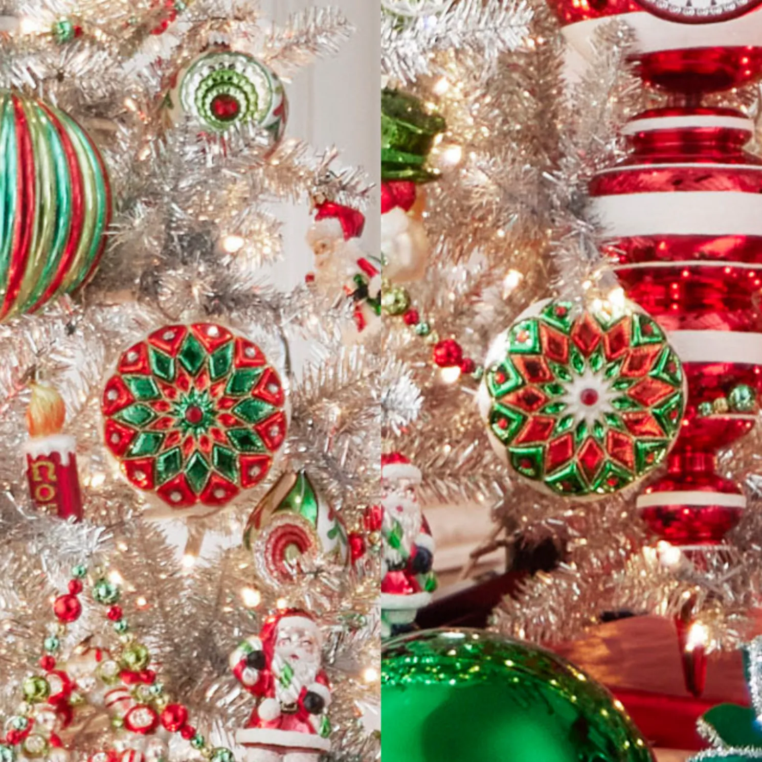 Raz 5" Multicolor Starburst Vintage Inspired Glass Christmas Ornament 4424535